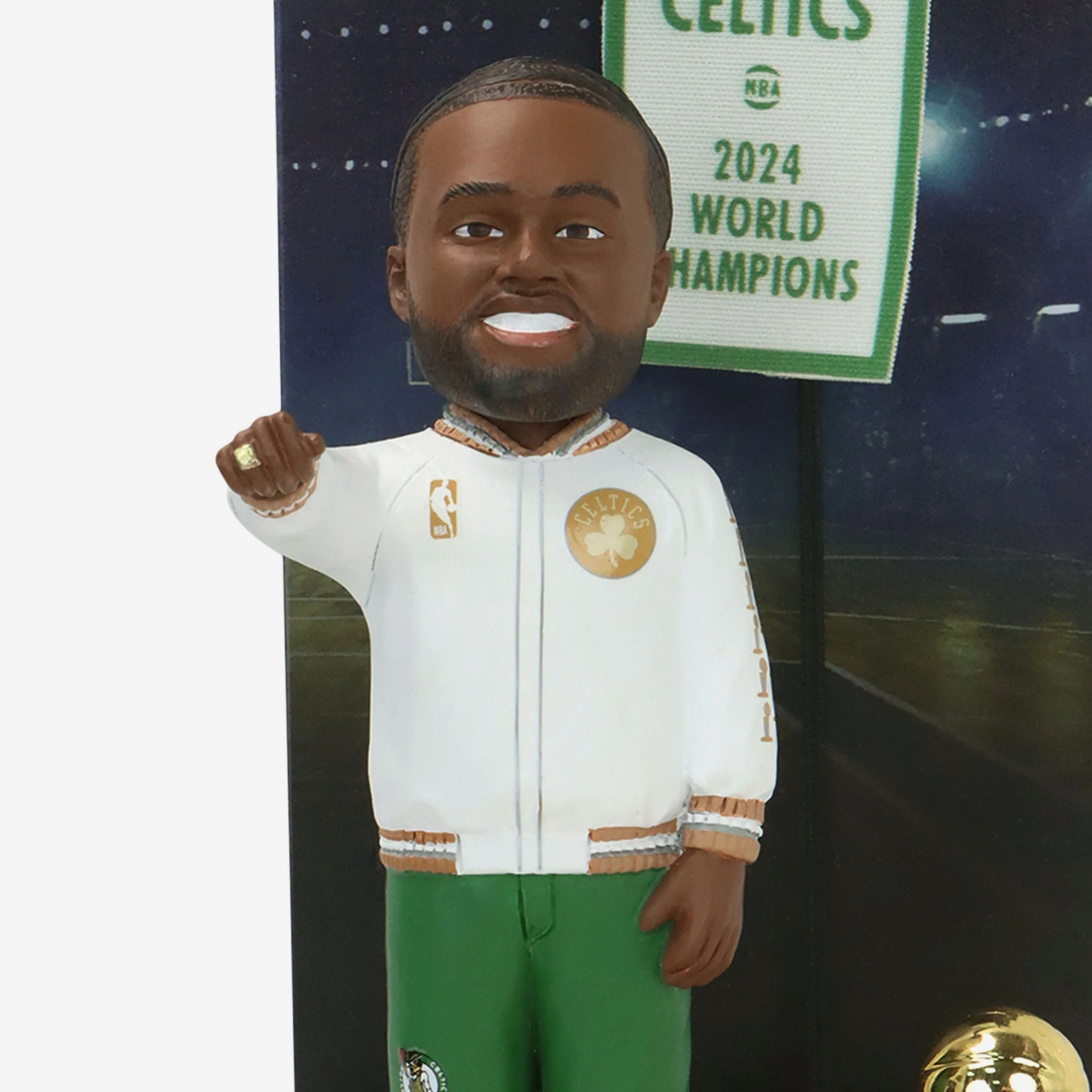Jaylen Brown Boston Celtics 2024 Banner Raising Bobblehead - Image 3