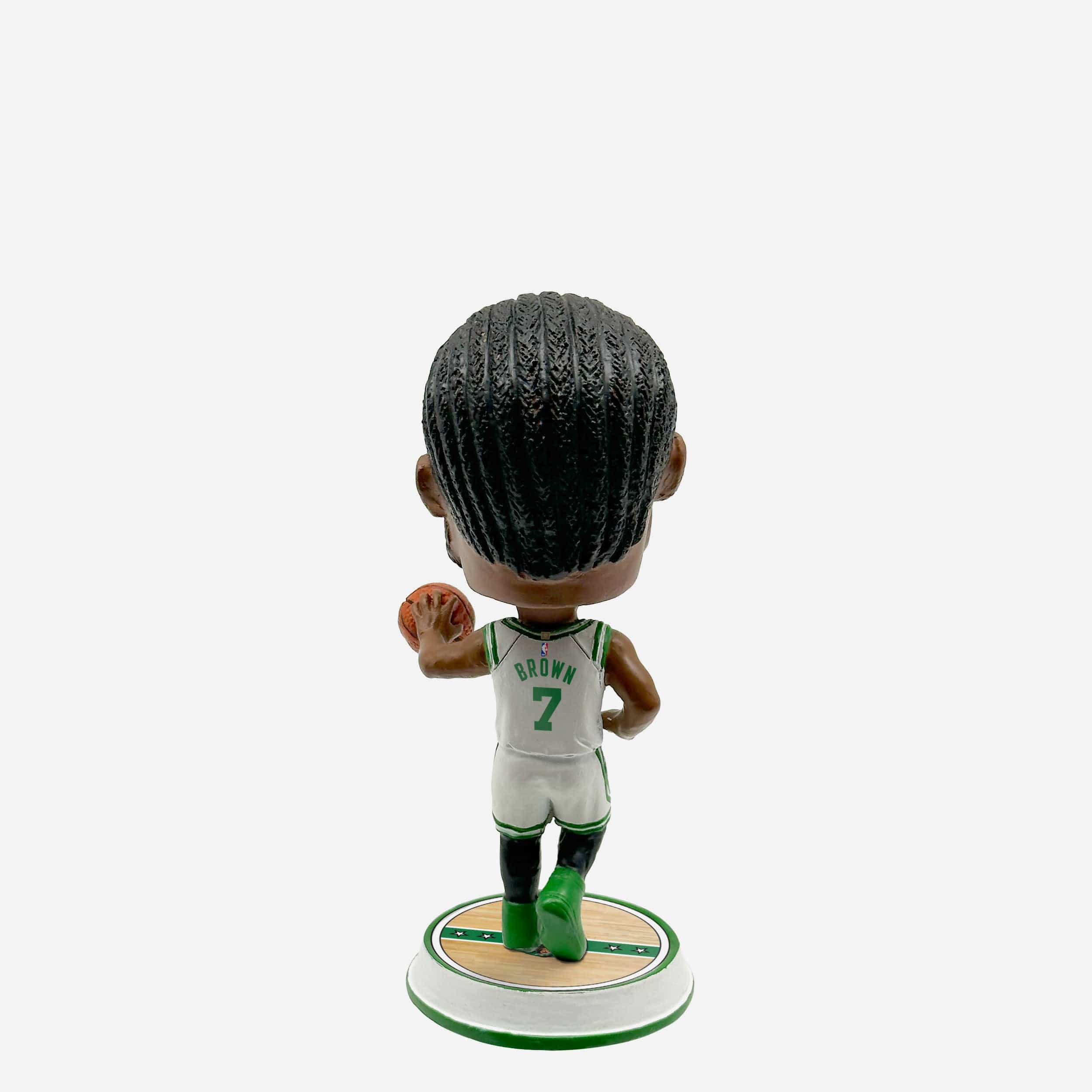 Jaylen Brown Boston Celtics Court Stripe Mini Bighead Bobblehead - Image 5
