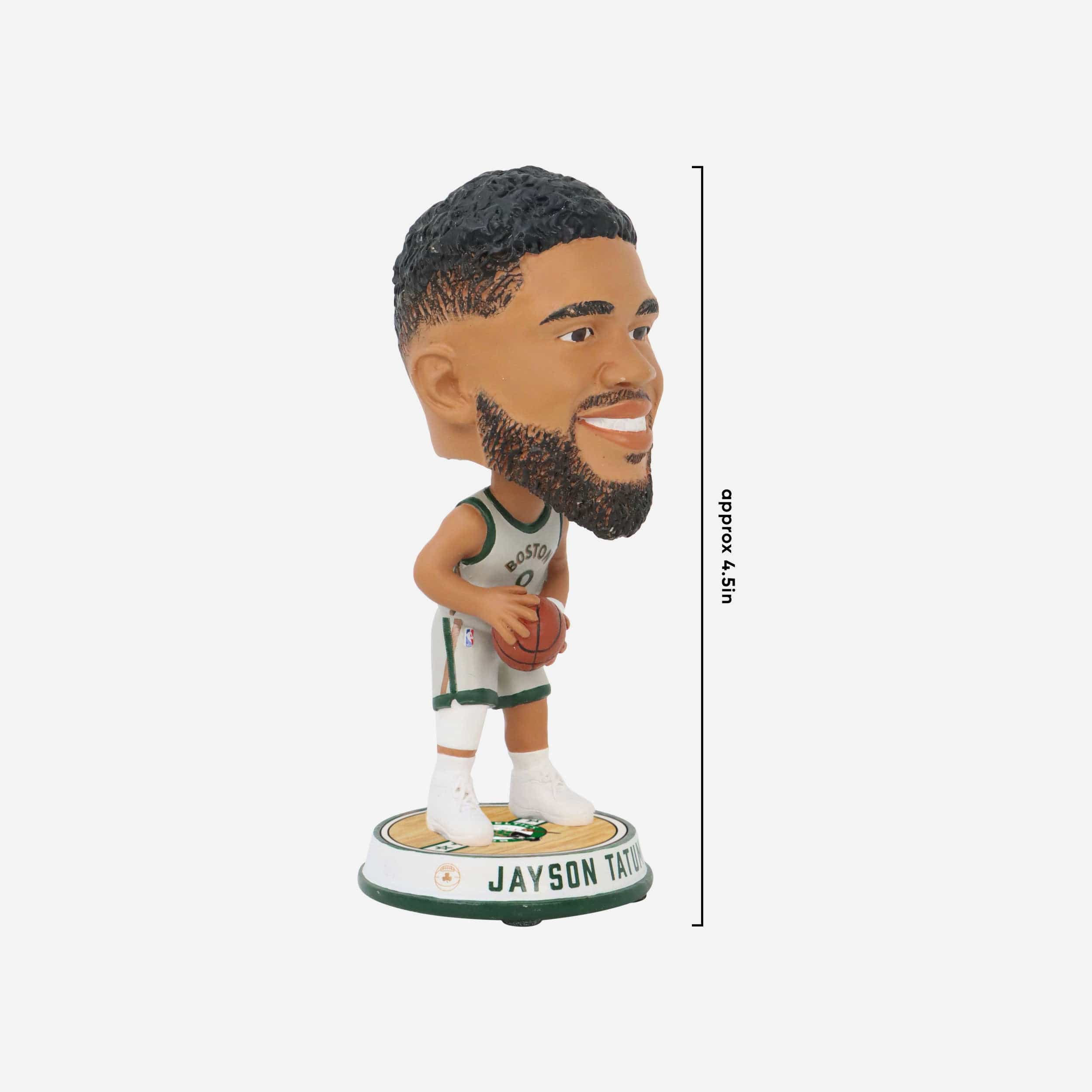 Jayson Tatum Boston Celtics 2024 City Jersey Court Stripe Mini Bighead Bobblehead - Image 4