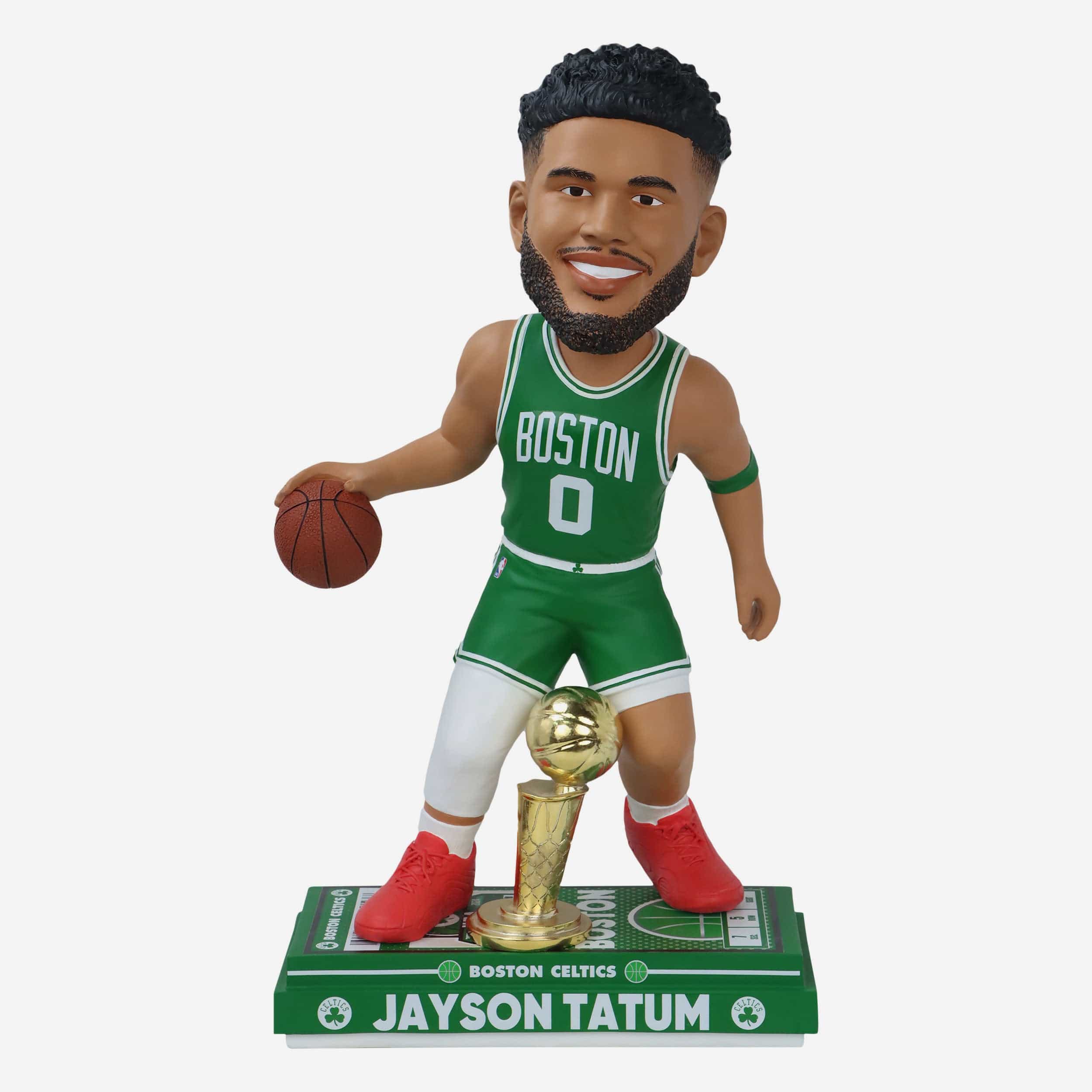 Jayson Tatum Boston Celtics 2024 NBA Champions 18 in Big Ticket Bobblehead