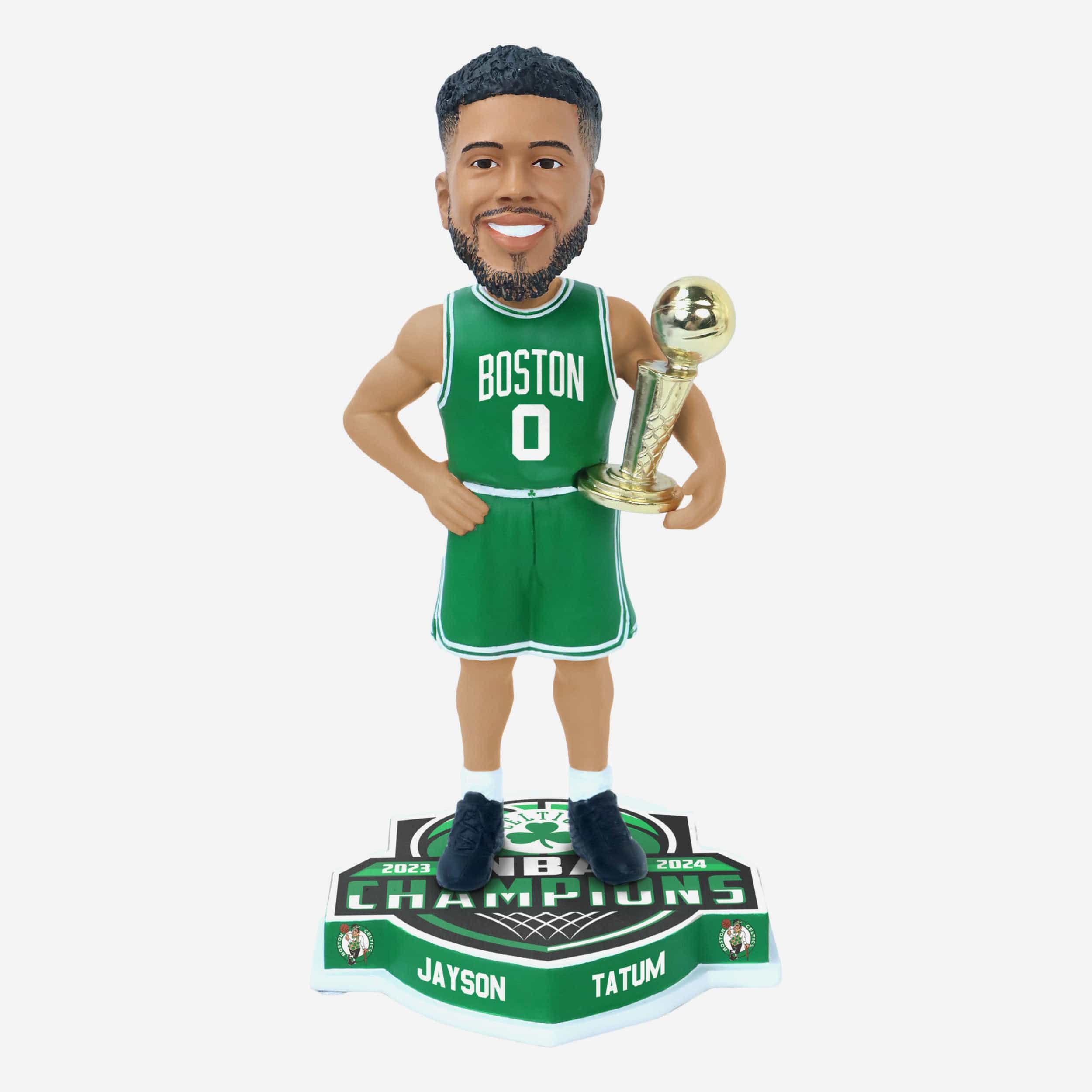 Jayson Tatum Boston Celtics 2024 NBA Champions Green Bobblehead