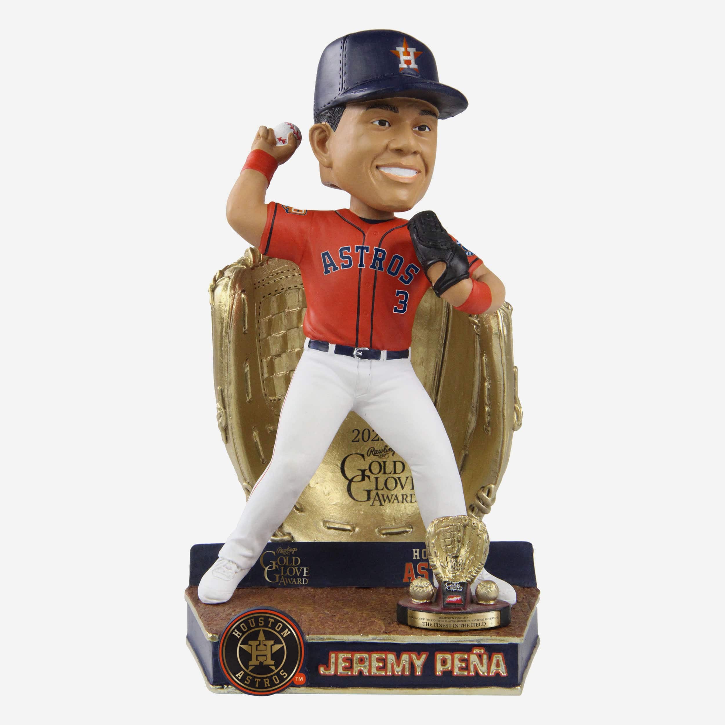 Jeremy Pena Houston Astros 2022 Gold Glove Bobblehead