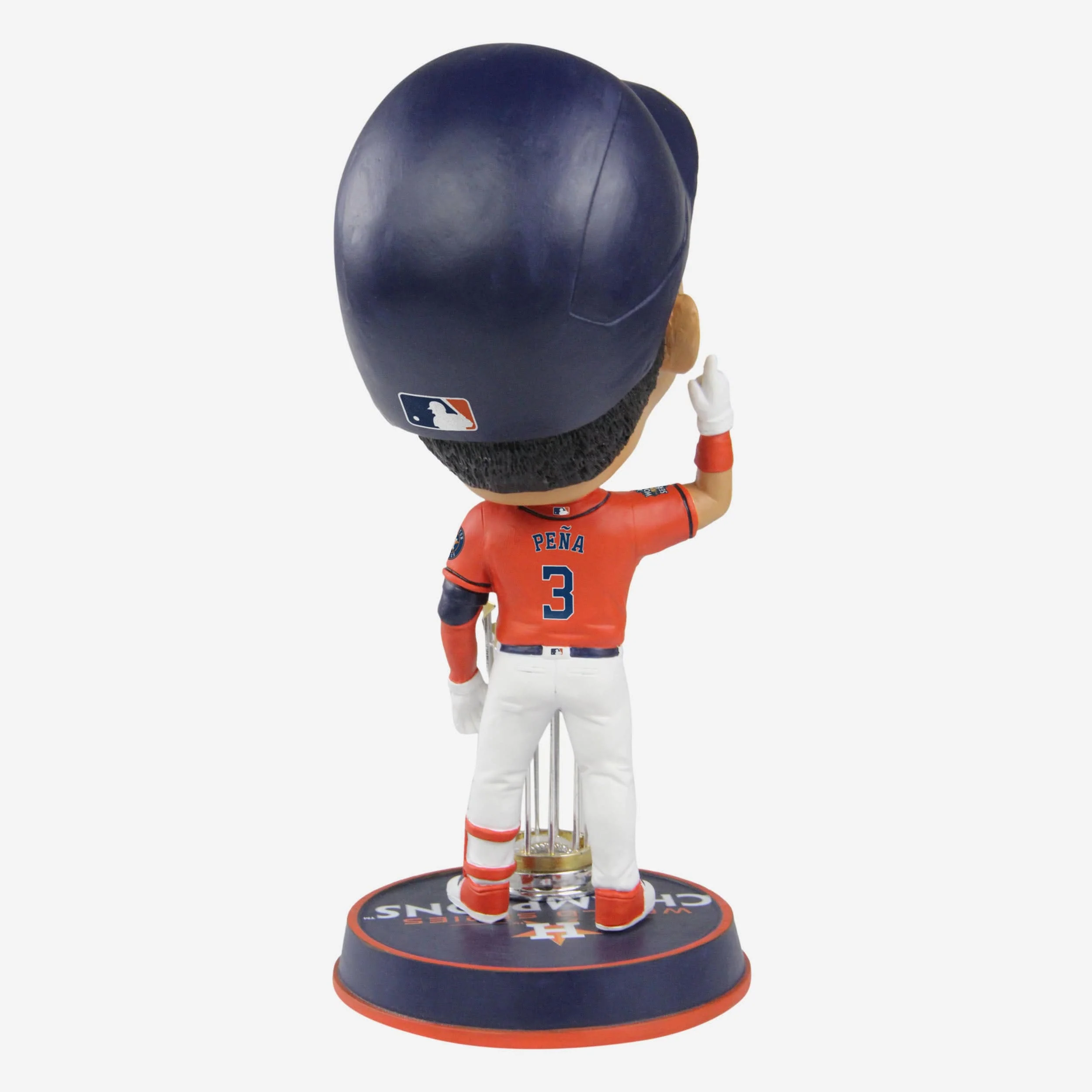 Jeremy Pena Houston Astros 2022 World Series Champions Orange Jersey Bighead Bobblehead - Image 5