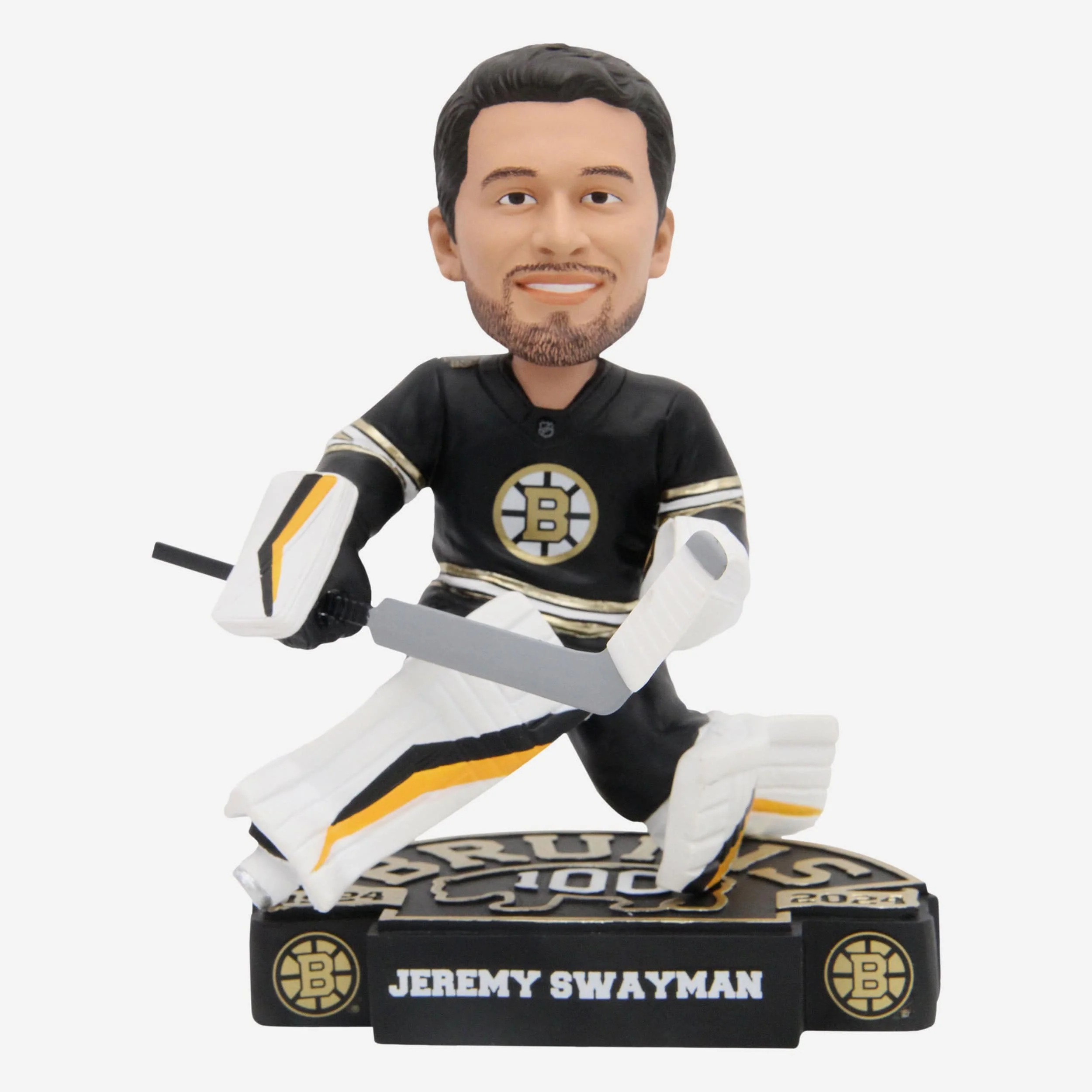 Jeremy Swayman Boston Bruins 100th Anniversary Bobblehead
