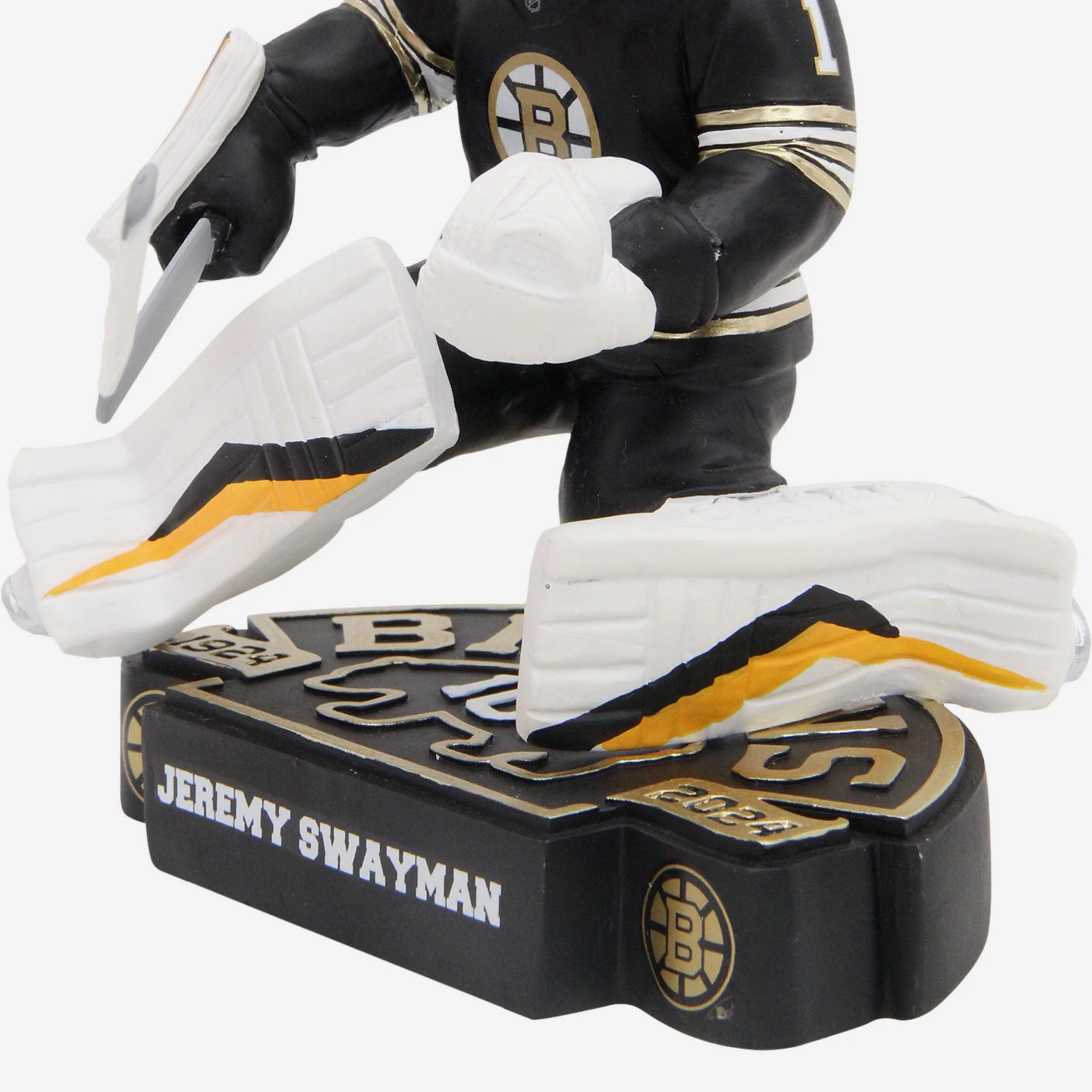 Jeremy Swayman Boston Bruins 100th Anniversary Bobblehead - Image 3