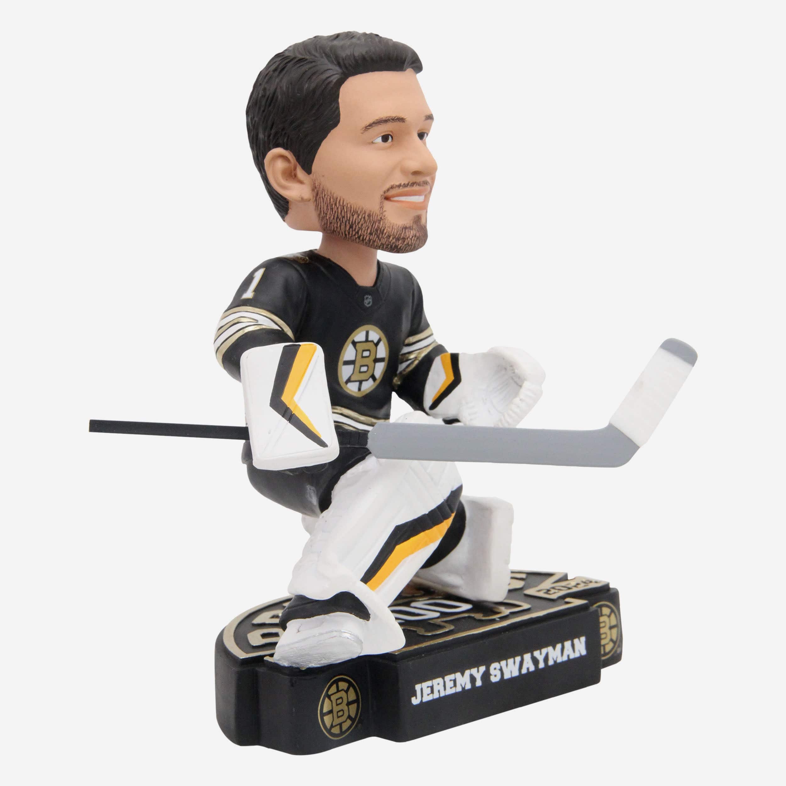 Jeremy Swayman Boston Bruins 100th Anniversary Bobblehead - Image 4