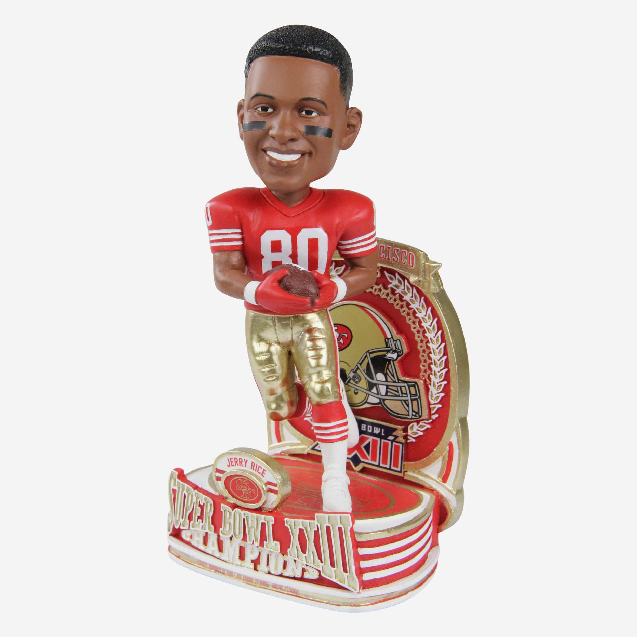 Jerry Rice San Francisco 49ers Super Bowl XXIII Champions Commemorative Bobblehead - Image 4