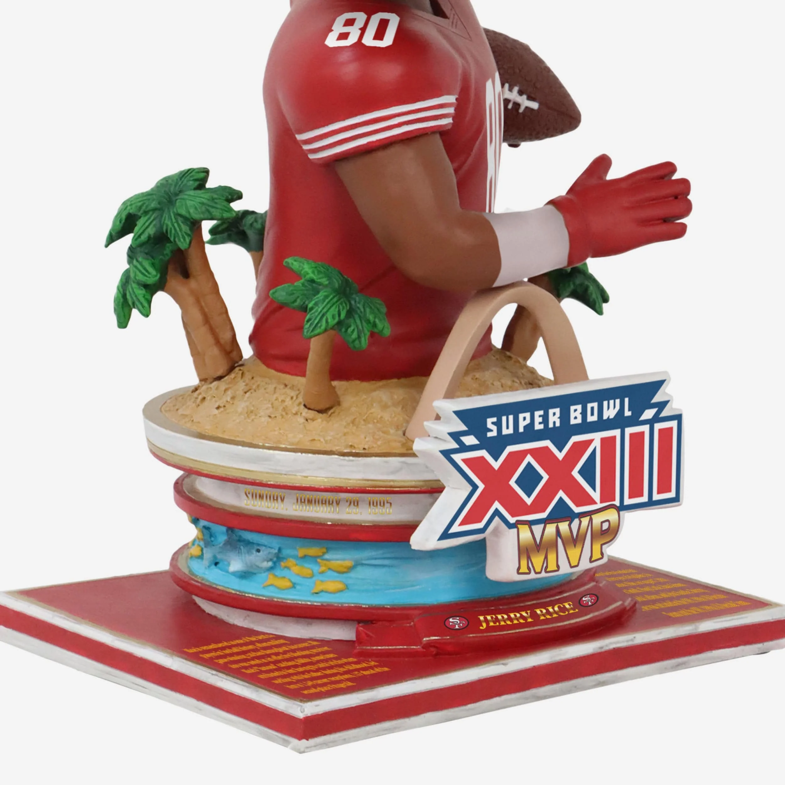 Jerry Rice San Francisco 49ers Super Bowl XXIII MVP Bust Bighead Bobblehead - Image 3