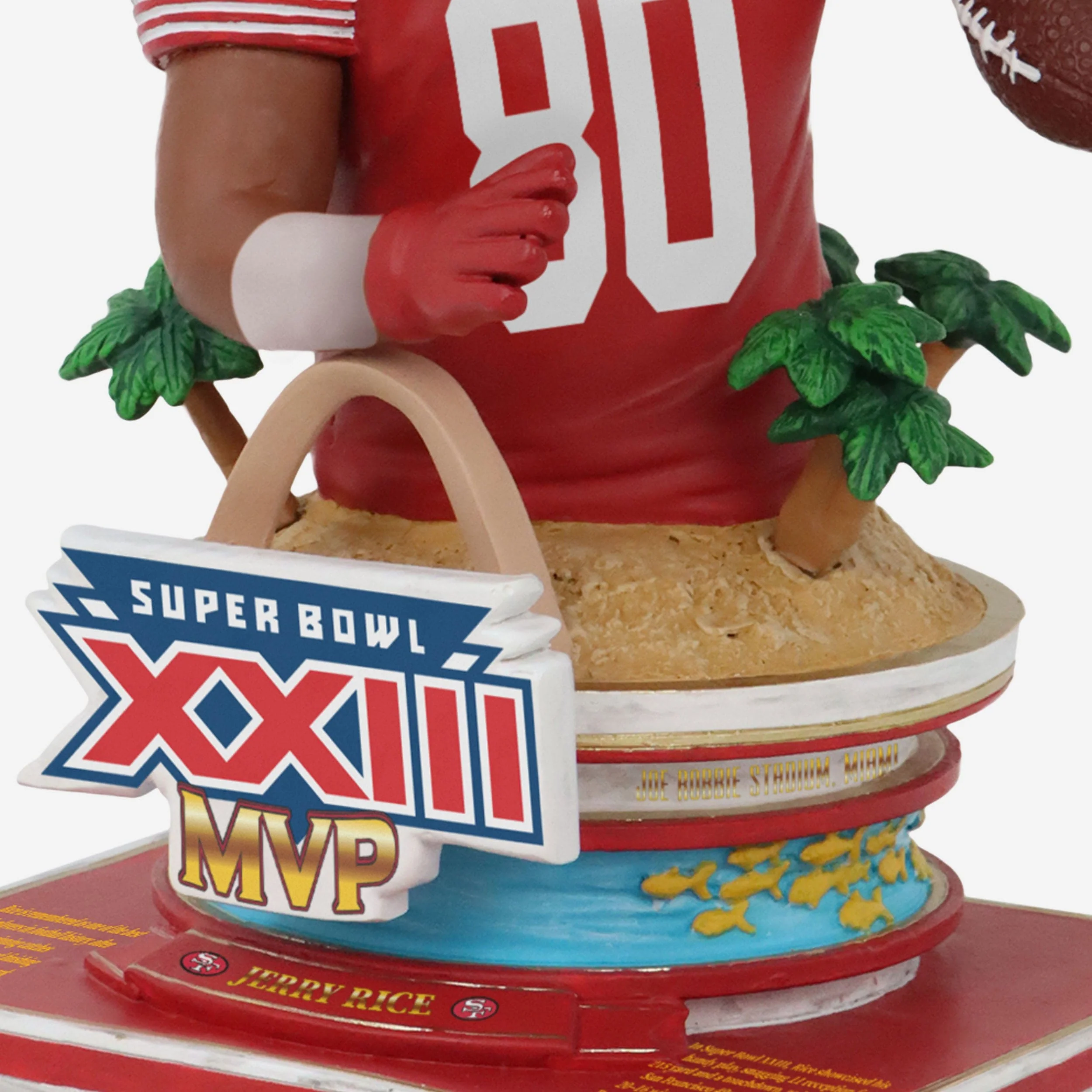 Jerry Rice San Francisco 49ers Super Bowl XXIII MVP Bust Bighead Bobblehead - Image 4