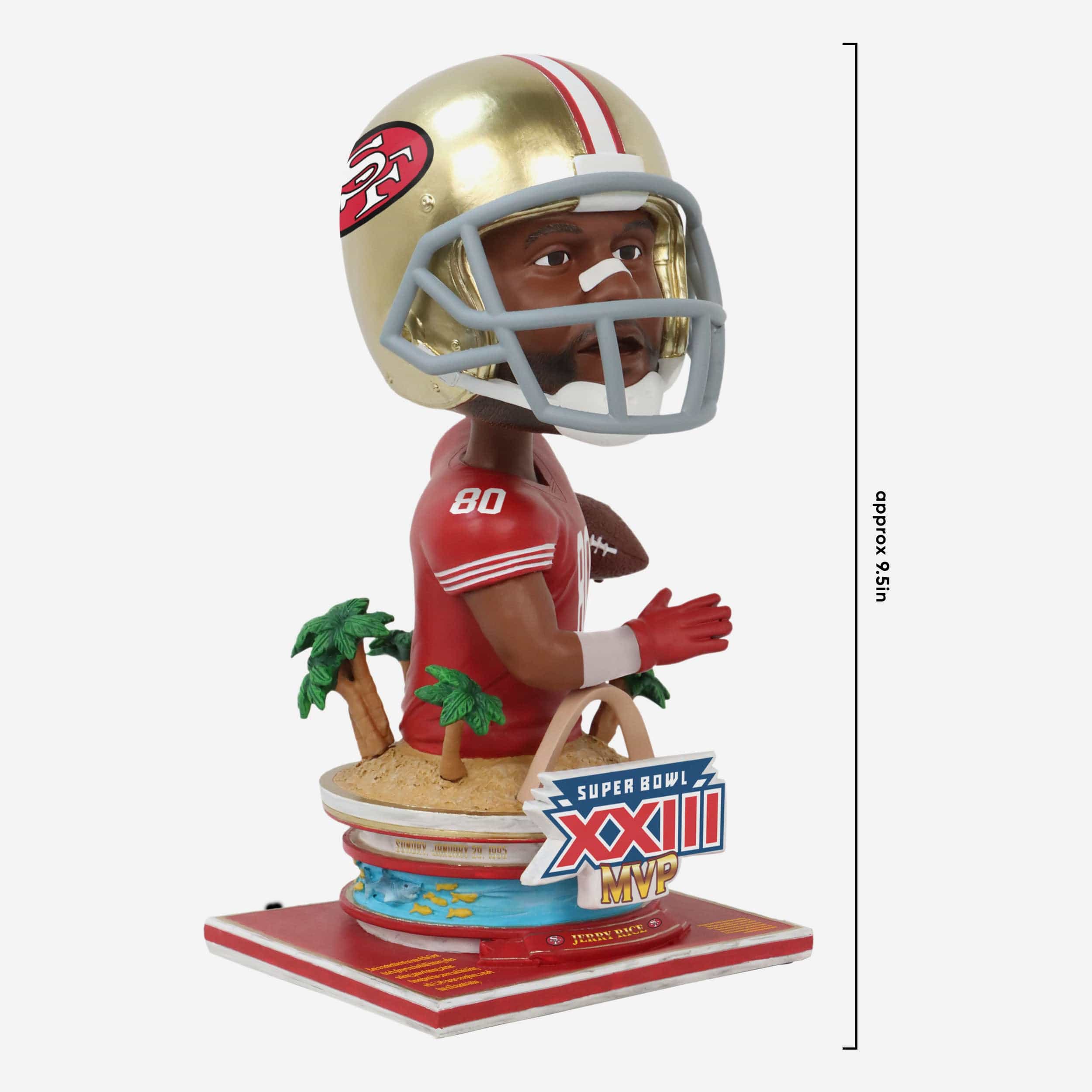 Jerry Rice San Francisco 49ers Super Bowl XXIII MVP Bust Bighead Bobblehead - Image 5