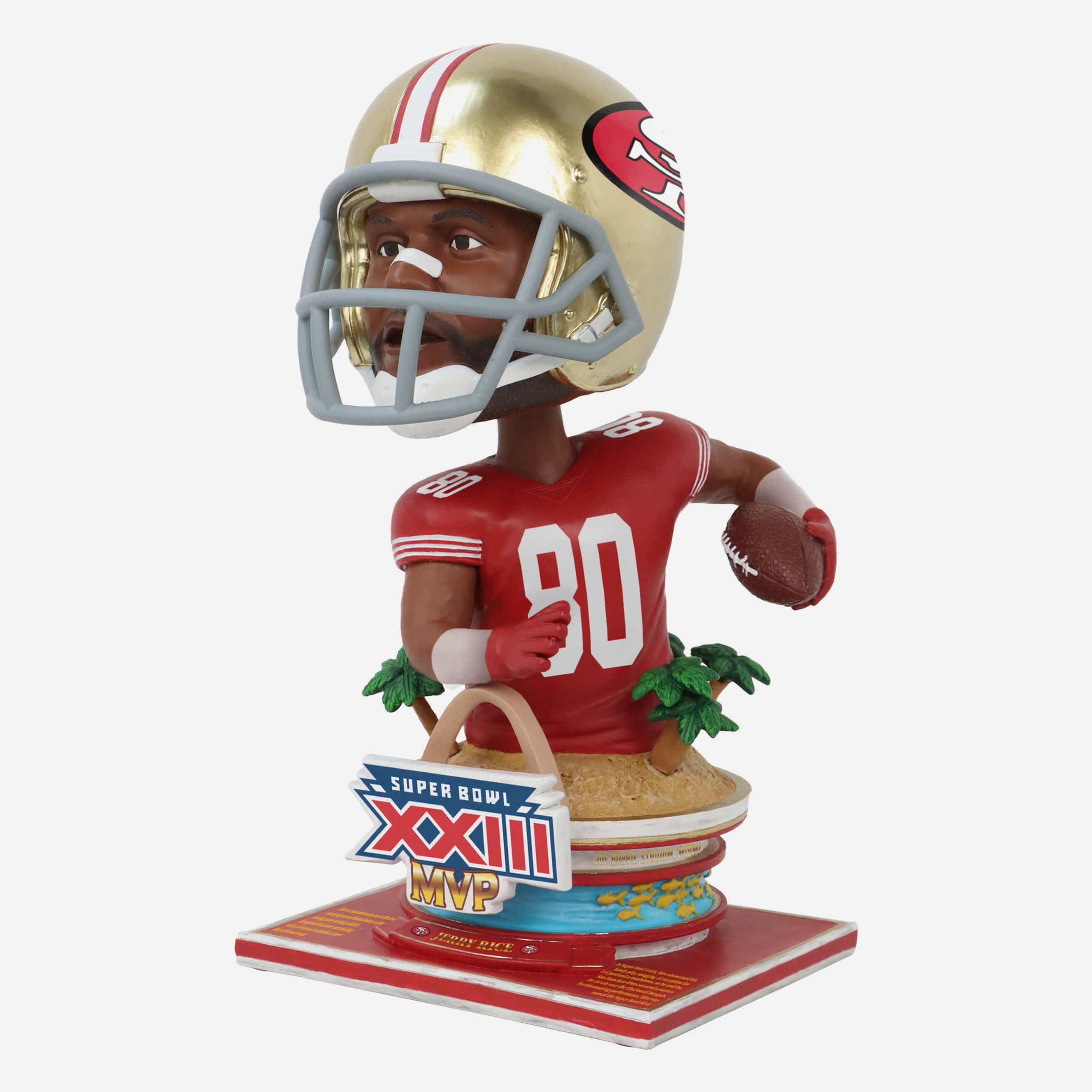Jerry Rice San Francisco 49ers Super Bowl XXIII MVP Bust Bighead Bobblehead - Image 6