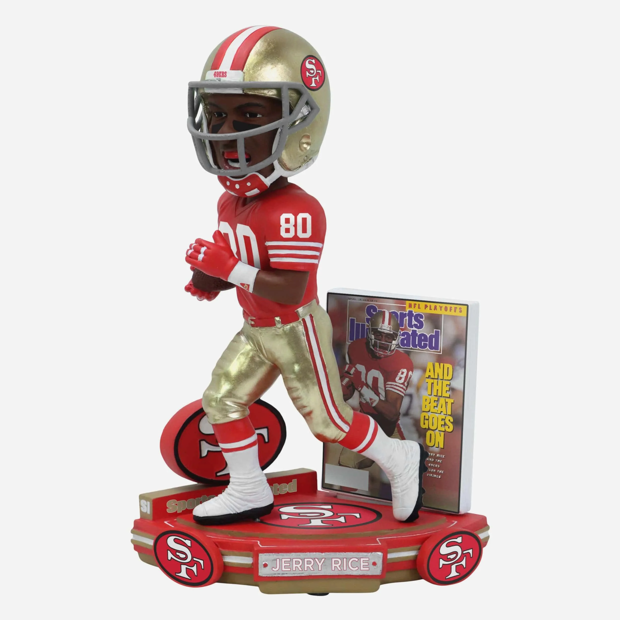 Jerry Rice San Francisco 49ers The Beat Goes On Sports Illustrated Cover Bobblehead