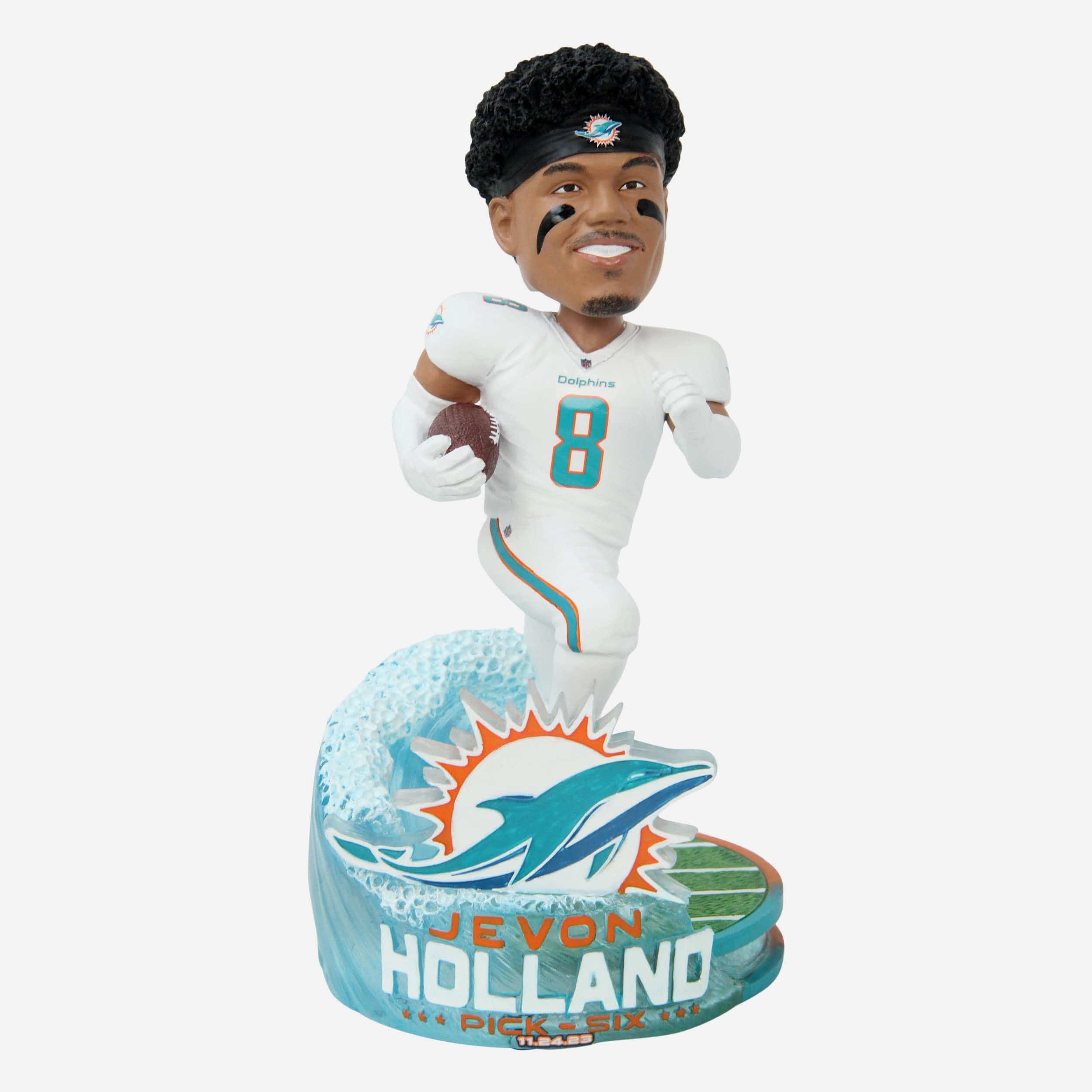 Jevon Holland Miami Dolphins Hail Mary Pick 6 Bobblehead