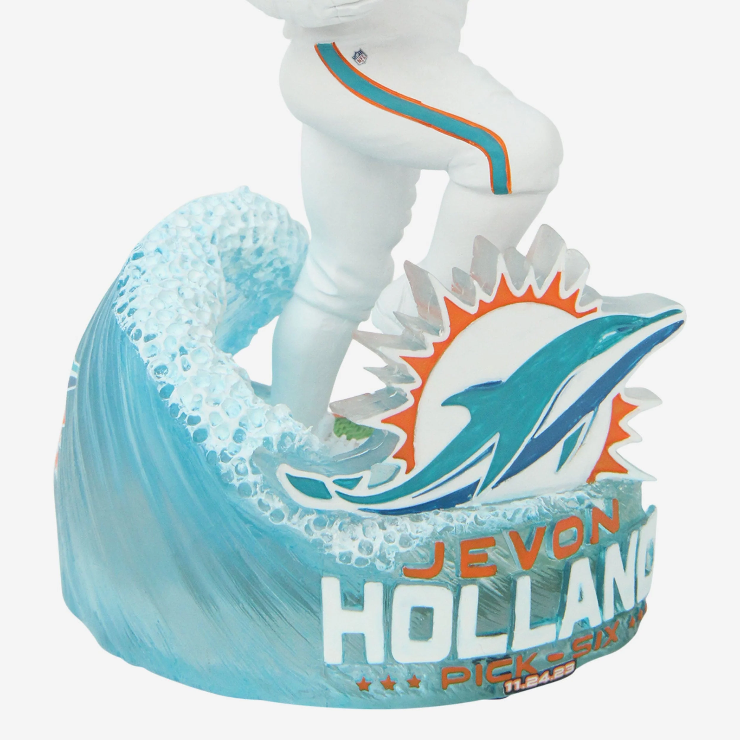 Jevon Holland Miami Dolphins Hail Mary Pick 6 Bobblehead - Image 3