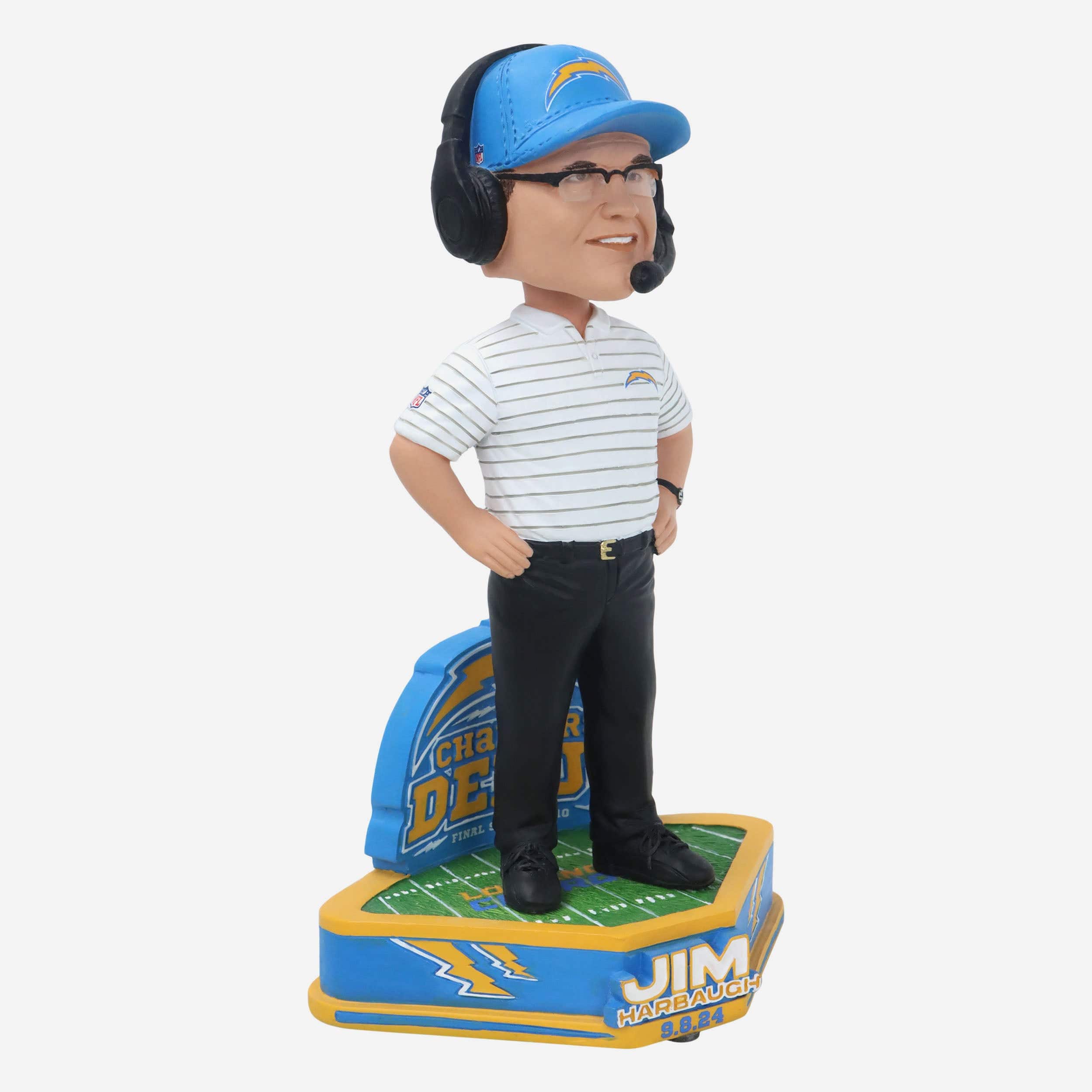 Jim Harbaugh Los Angeles Chargers Debut Bobblehead - Image 4