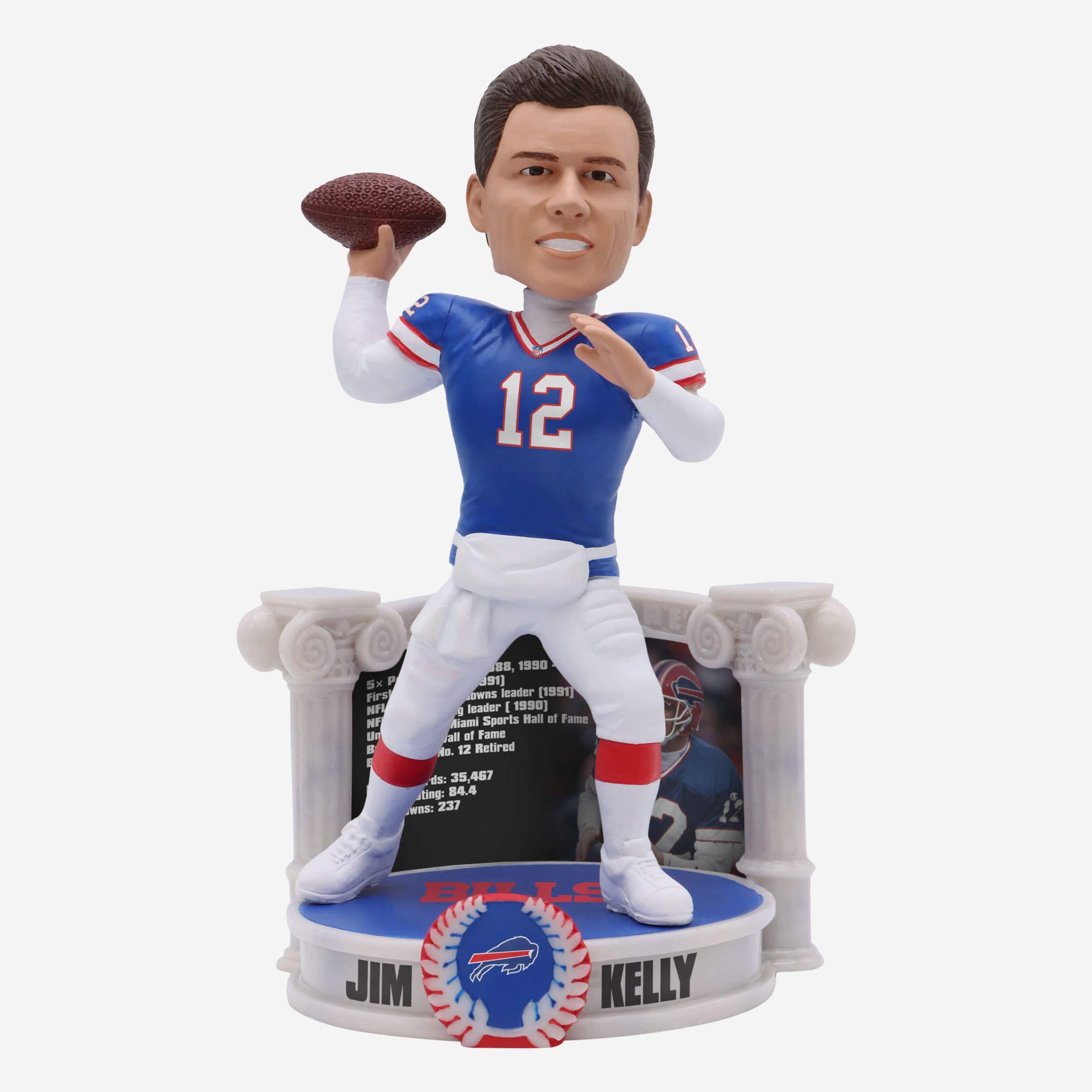 Jim Kelly Buffalo Bills Career Retrospective Bobblehead