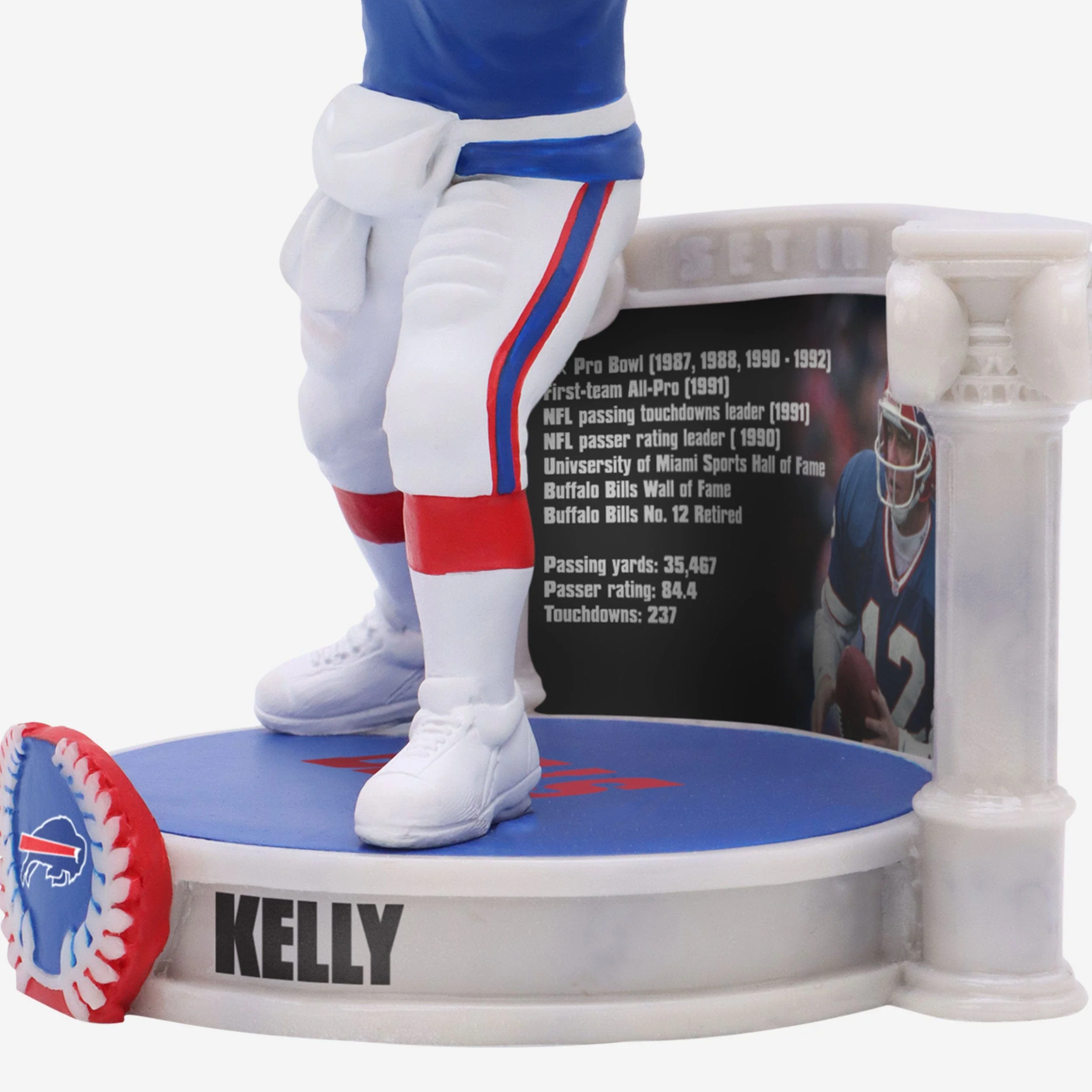 Jim Kelly Buffalo Bills Career Retrospective Bobblehead - Image 3