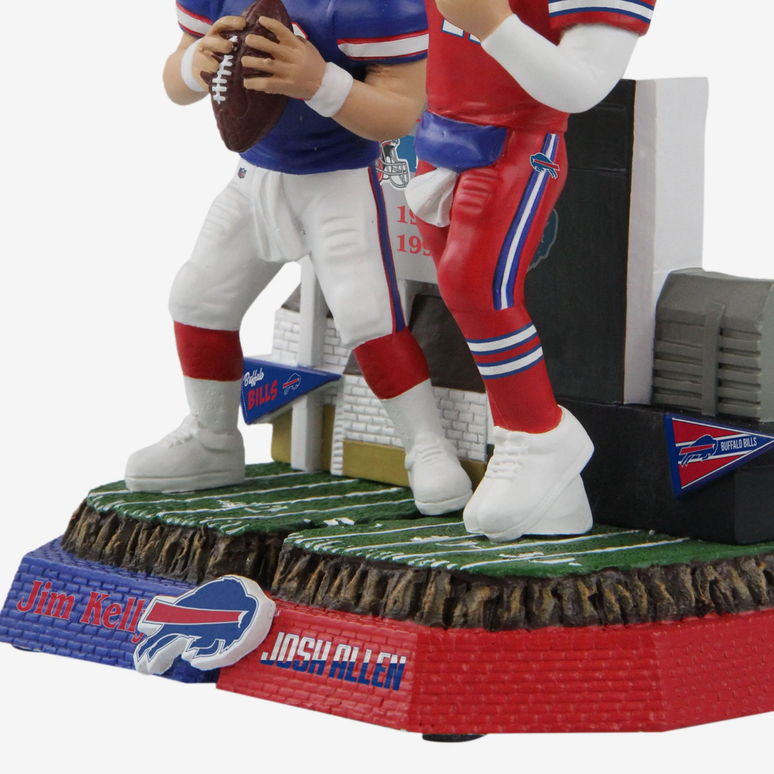 Jim Kelly & Josh Allen Buffalo Bills Then And Now Bobblehead - Image 4