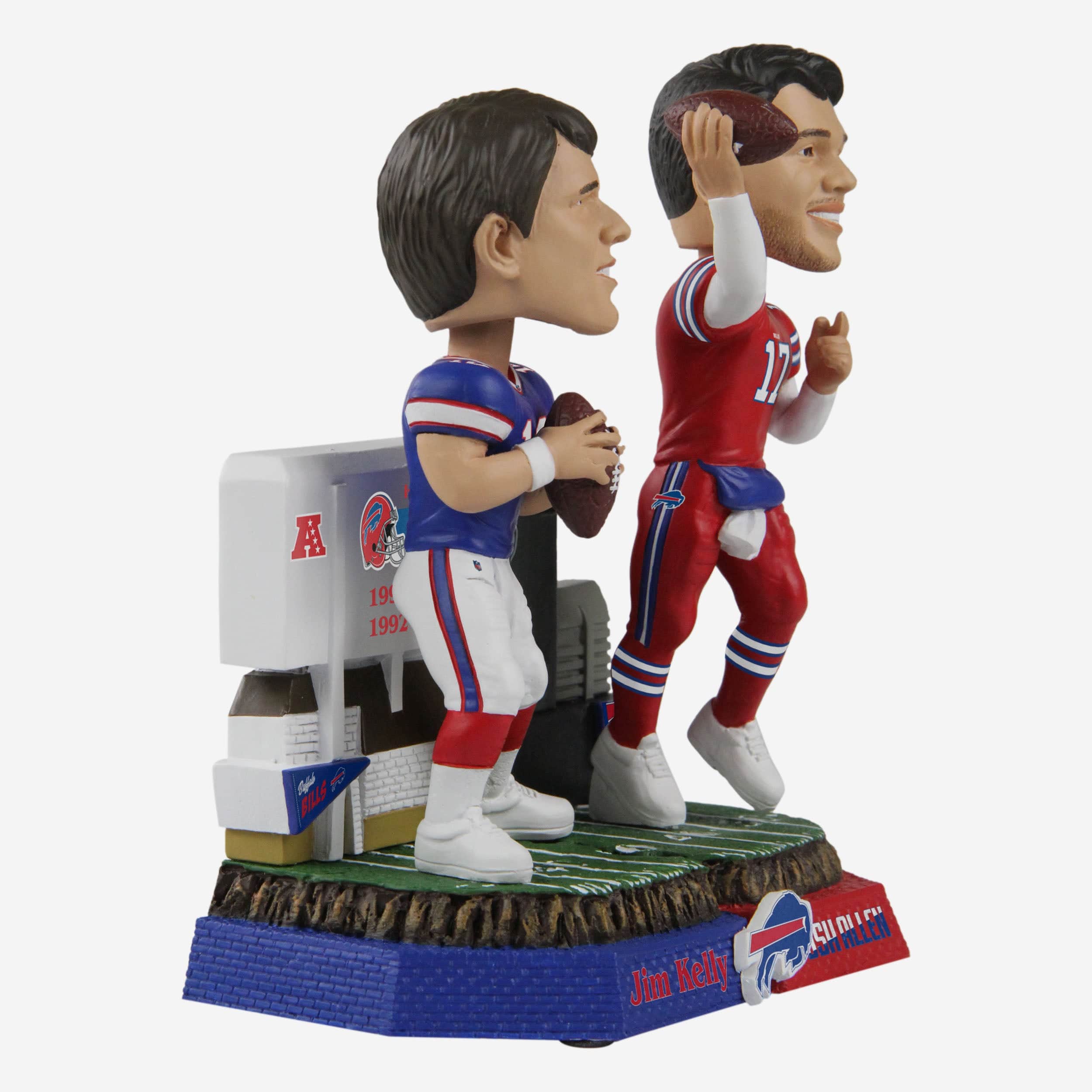 Jim Kelly & Josh Allen Buffalo Bills Then And Now Bobblehead - Image 5