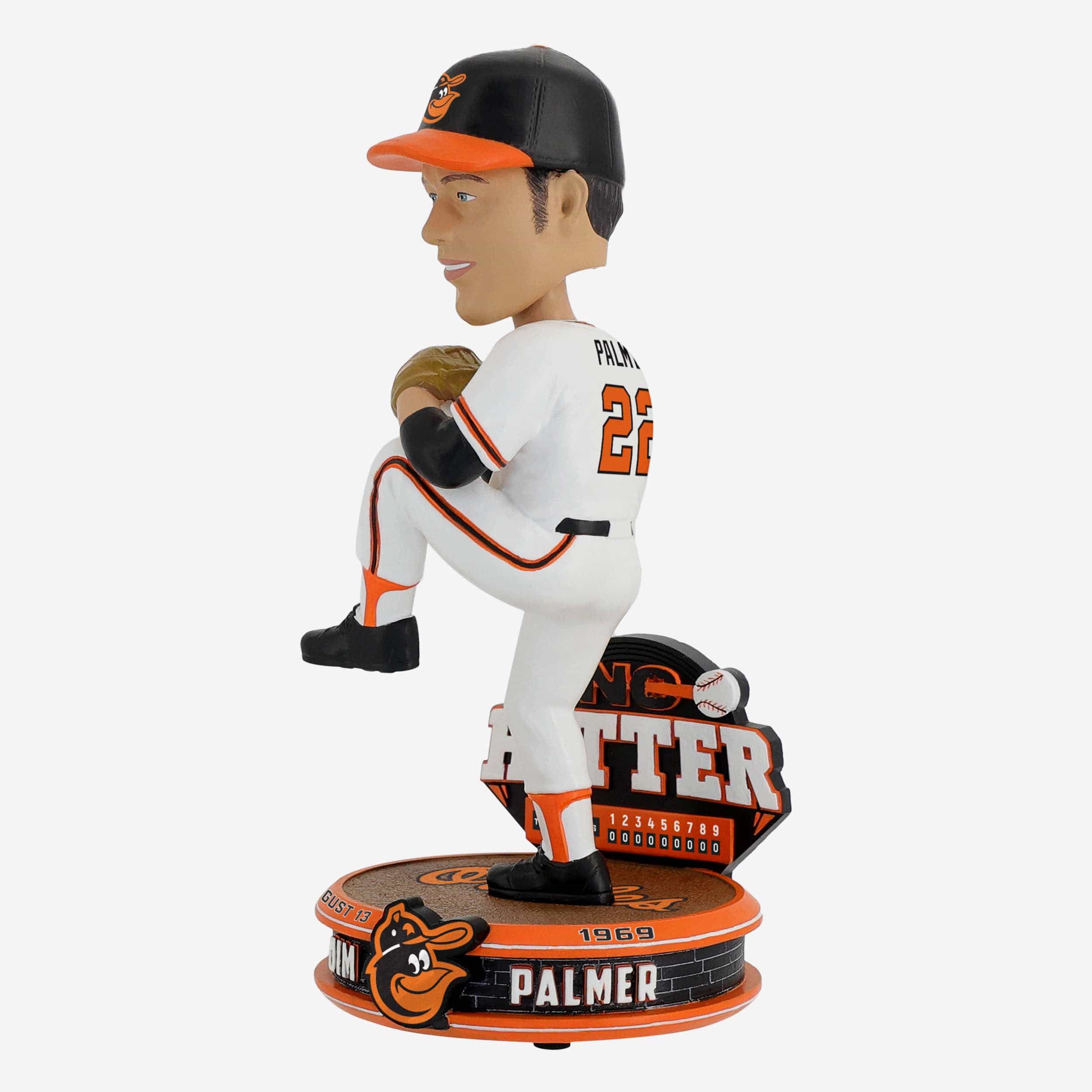 Jim Palmer Baltimore Orioles 1969 No Hitter Bobblehead - Image 4