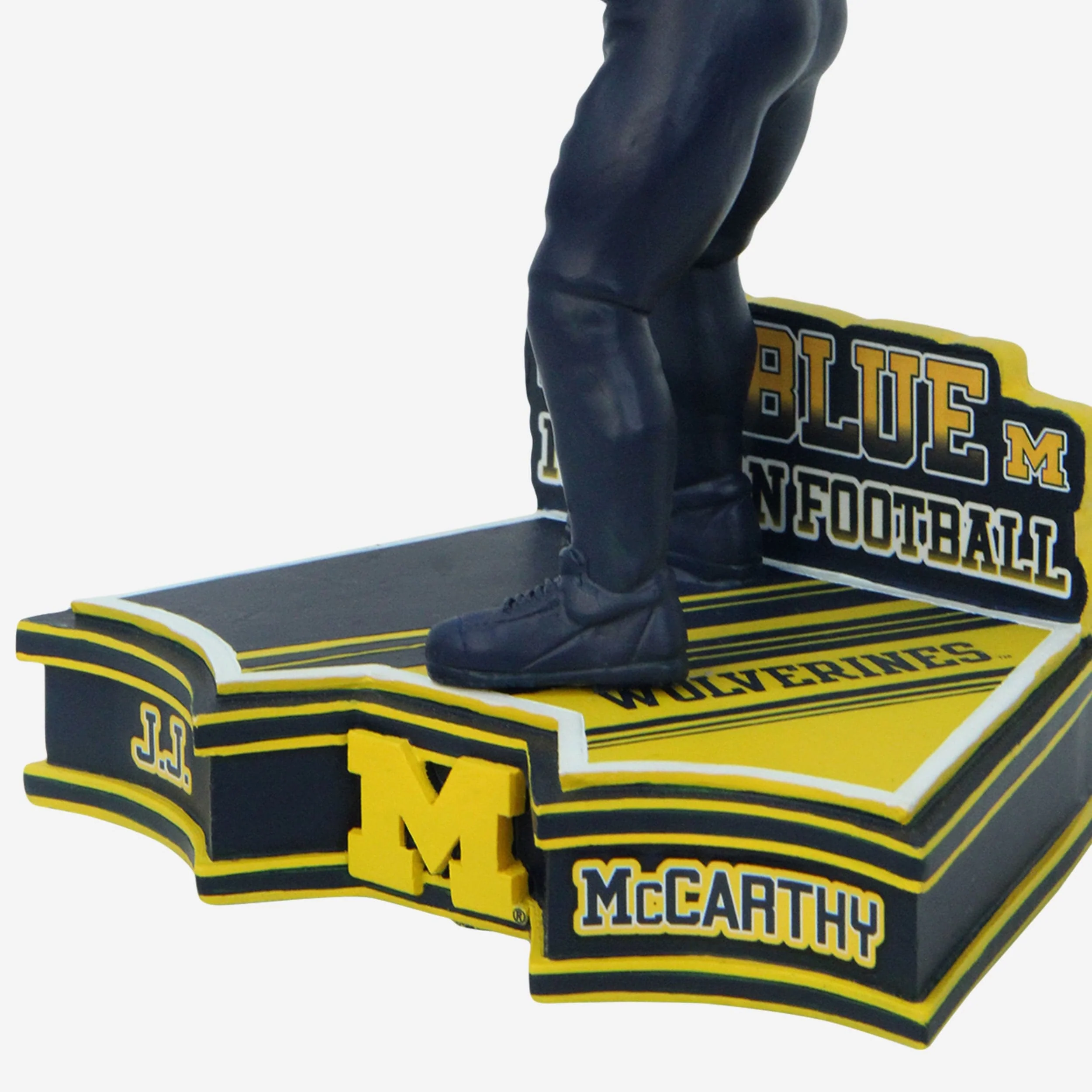 JJ McCarthy Michigan Wolverines 2023 Football Blue Uniform Student Athlete Bobblehead - Image 3