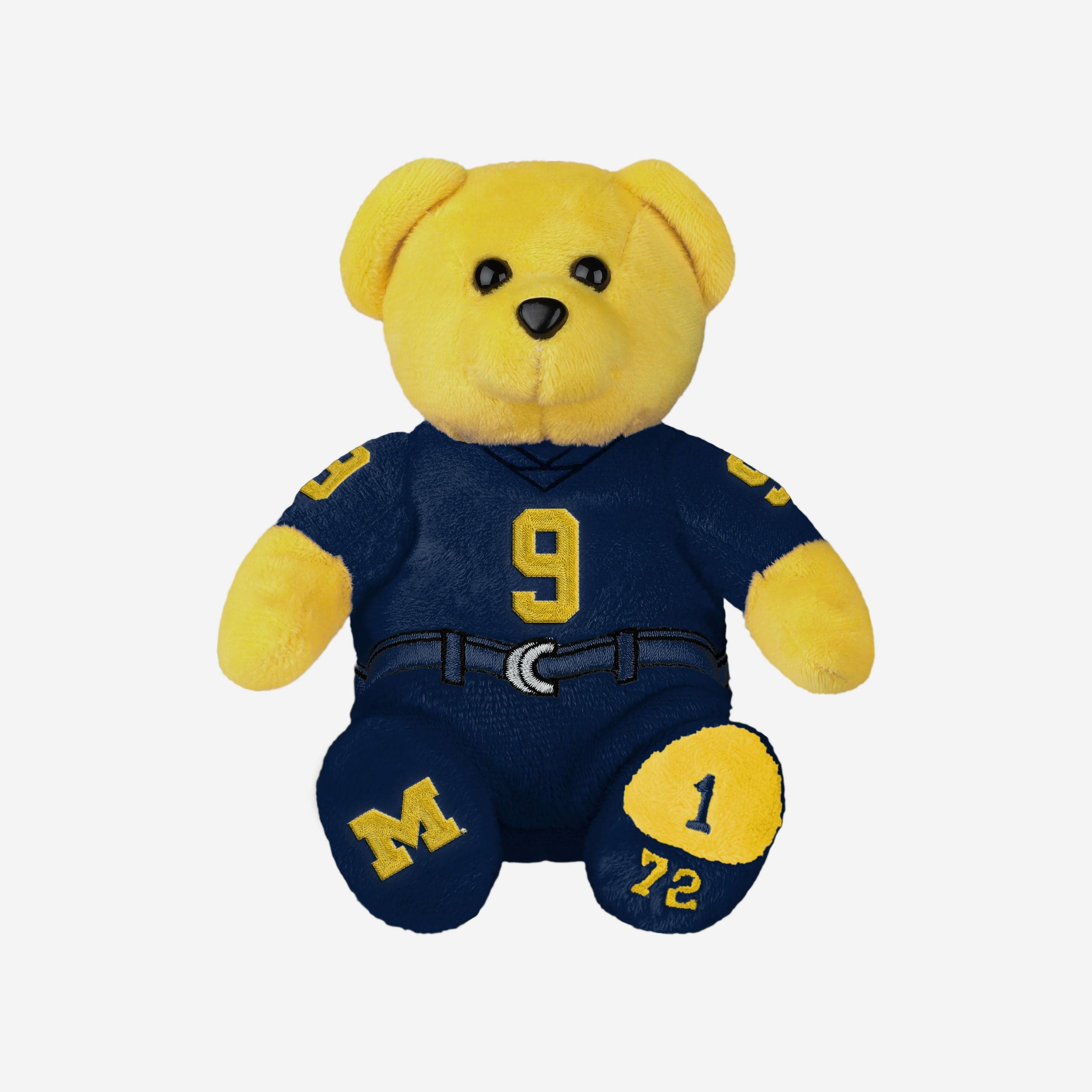 JJ McCarthy Michigan Wolverines 2023 Football National Champions Team Beans Embroidered Player Bear - Image 3