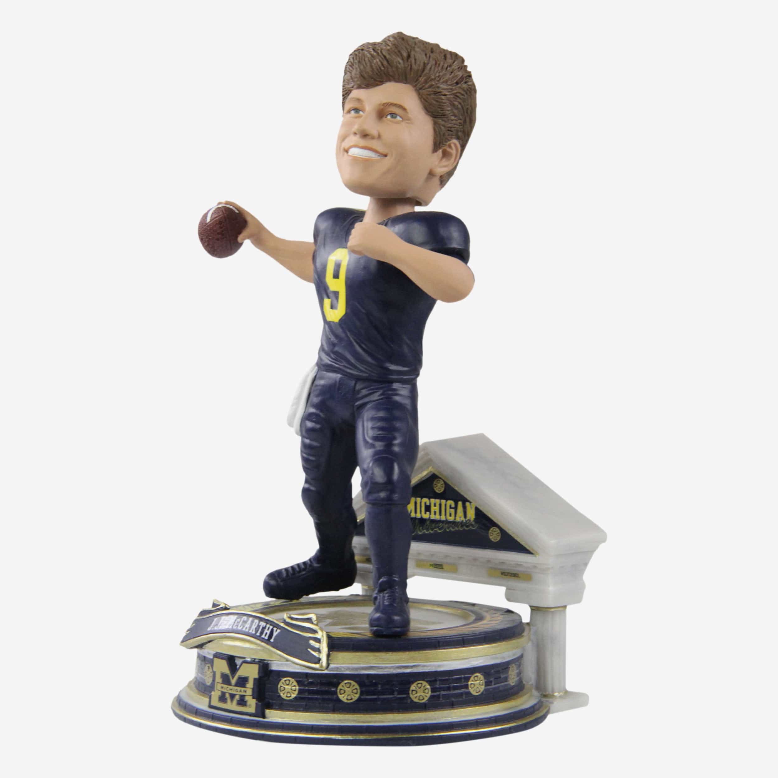 JJ McCarthy Michigan Wolverines Football Student Athlete Bobblehead - Image 4
