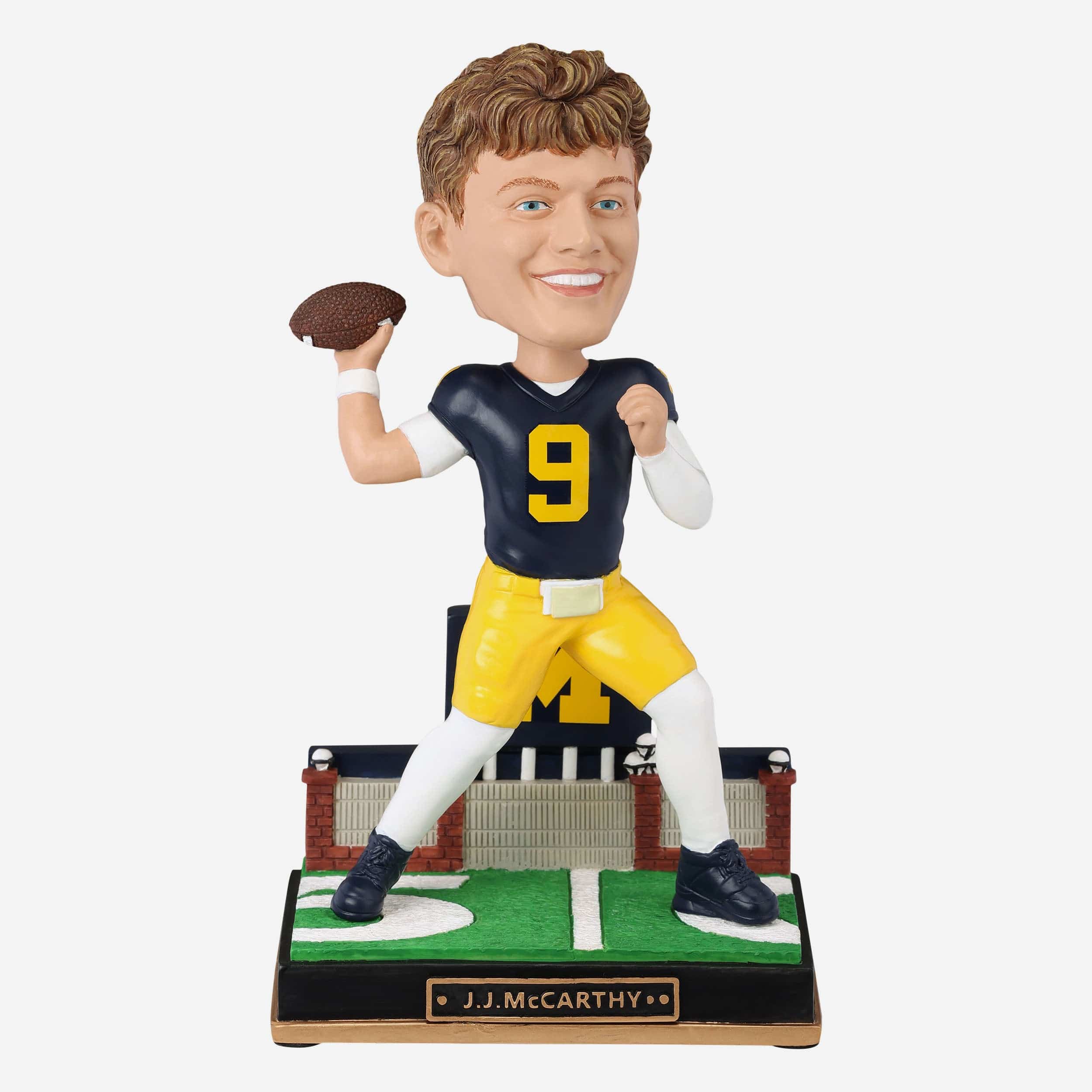 JJ McCarthy Michigan Wolverines Gates Series Bobblehead