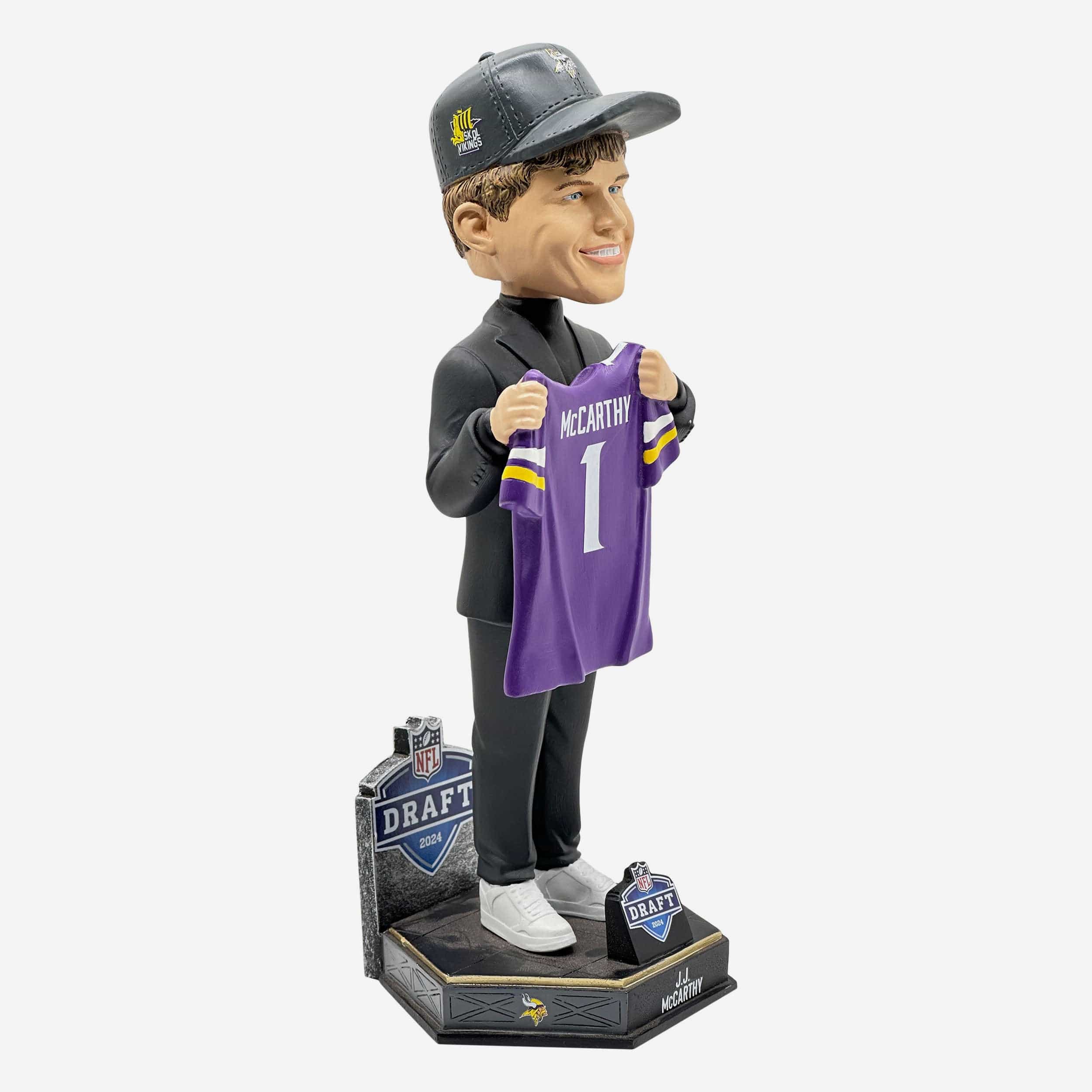 JJ McCarthy Minnesota Vikings 2024 Draft Pick Bobblehead - Image 4