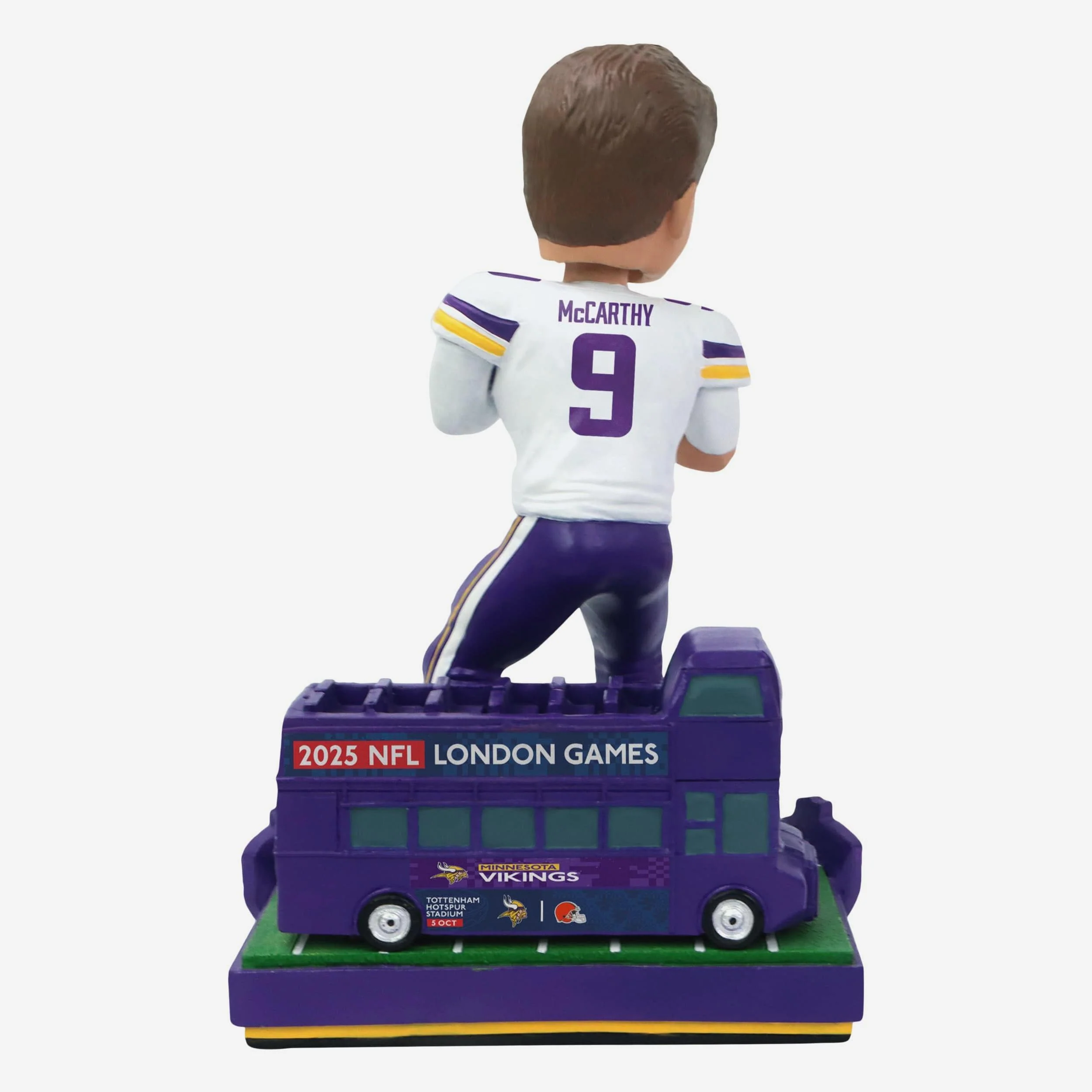 JJ McCarthy Minnesota Vikings 2025 NFL International Game Bobblehead - Image 6
