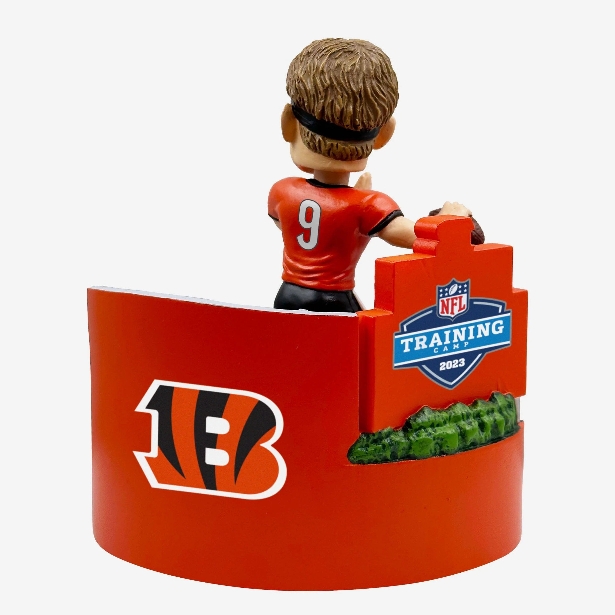 Joe Burrow Cincinnati Bengals 2023 Training Camp Mini Bobblehead Scene - Image 5