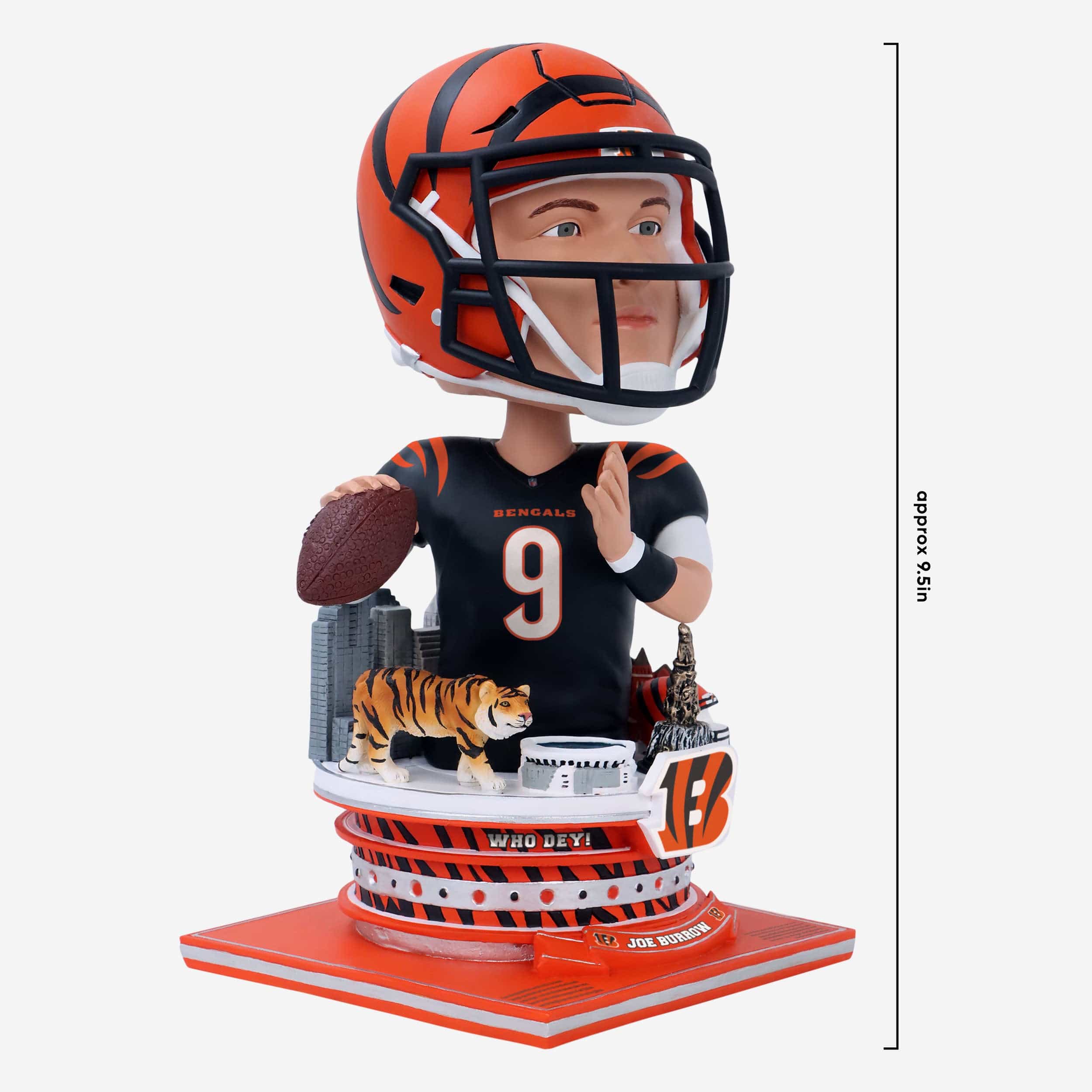 Joe Burrow Cincinnati Bengals Bust Bighead Bobblehead - Image 5