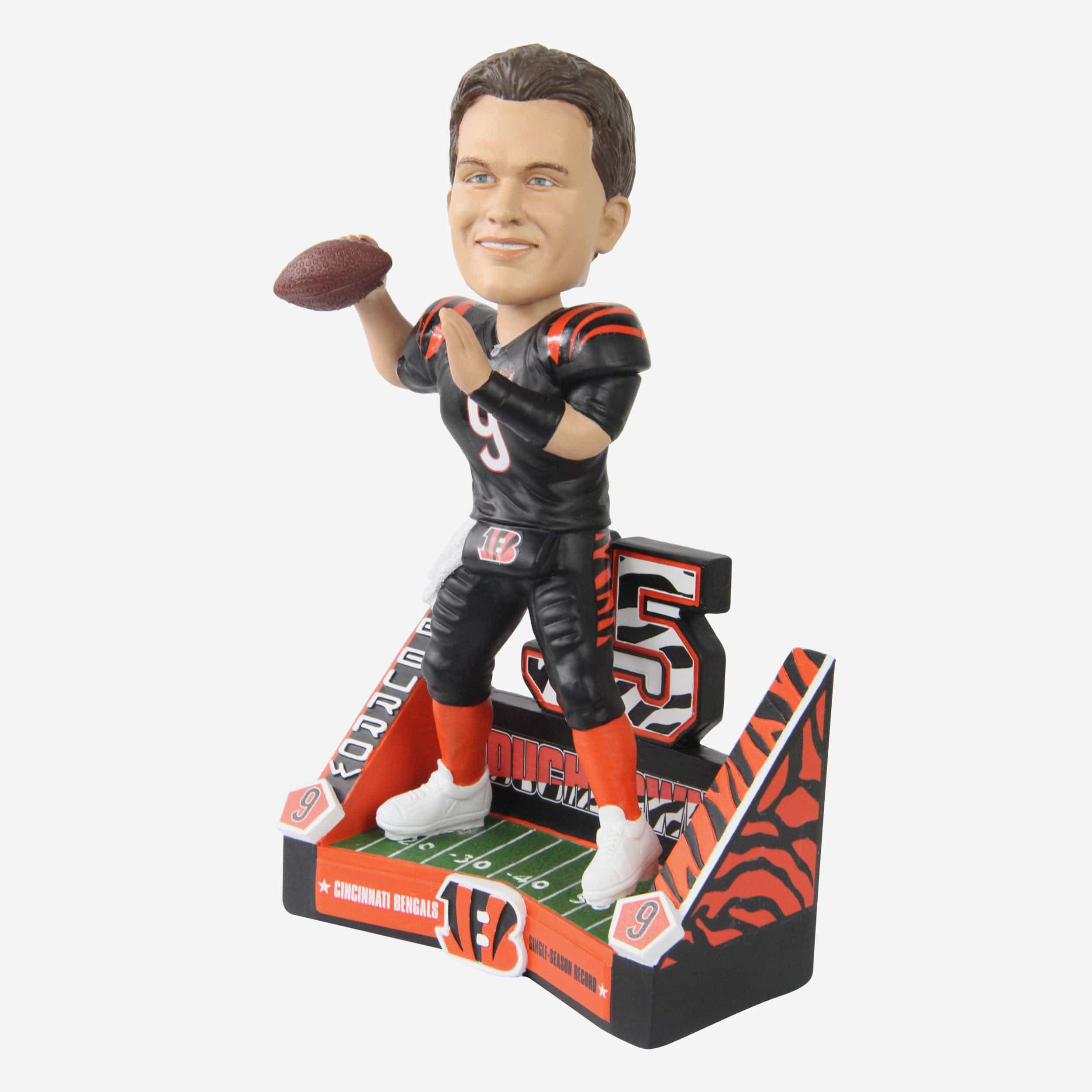 Joe Burrow Cincinnati Bengals Franchise Single-Season Passing Touchdown Record Bobblehead - Image 4