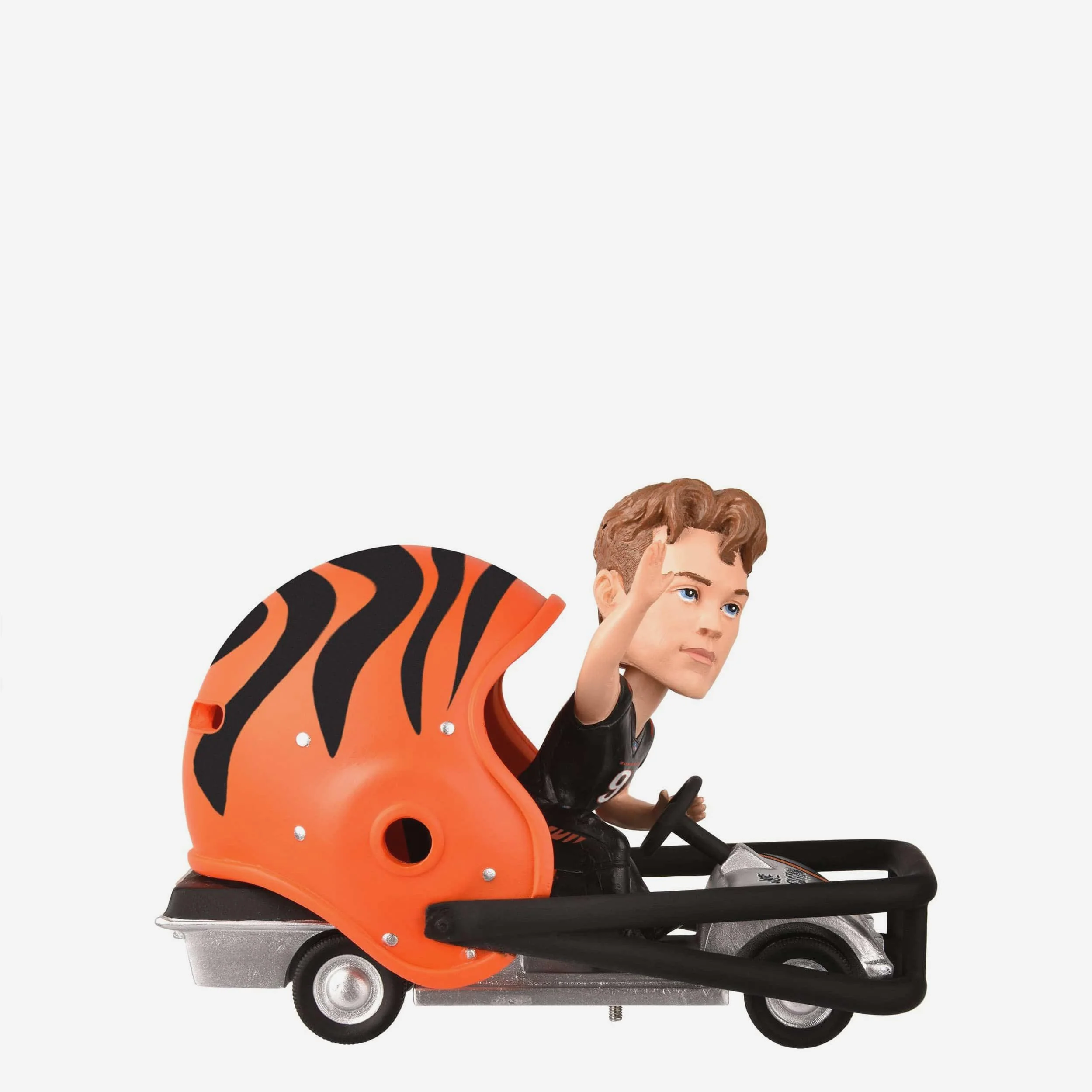 Joe Burrow Cincinnati Bengals Helmet Cart Bobblehead - Image 2