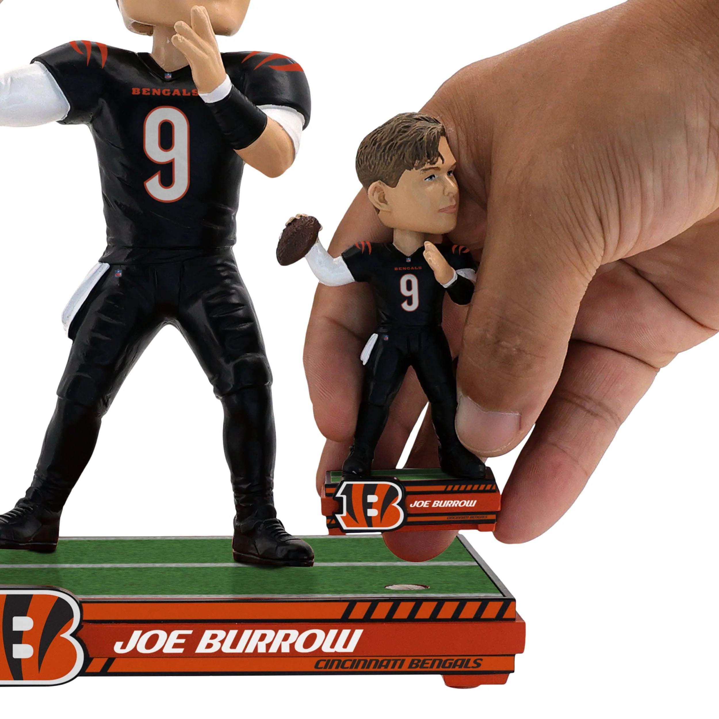Joe Burrow Cincinnati Bengals Magnetized Bobble Dubblz Bobblehead - Image 3