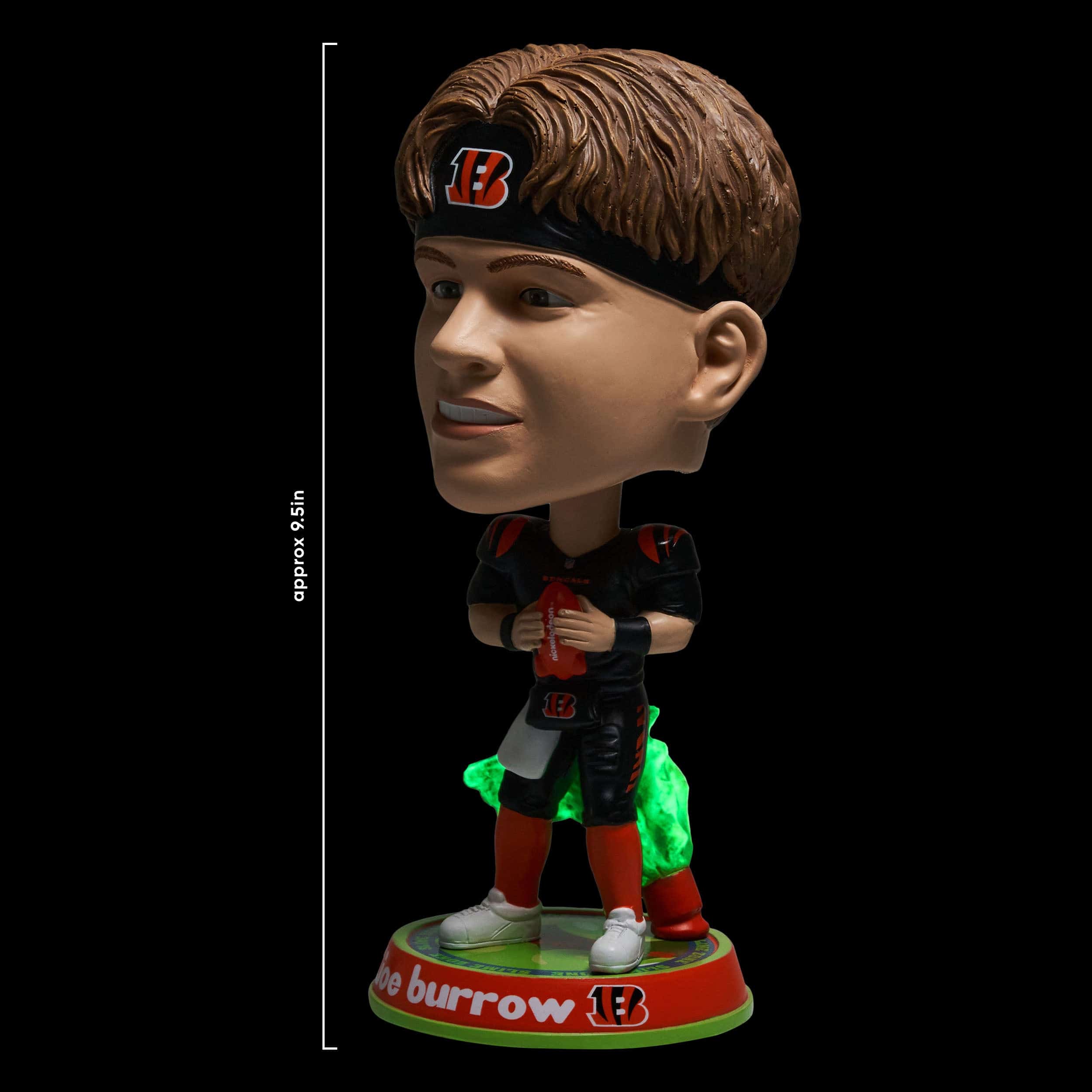 Joe Burrow Cincinnati Bengals Nickelodeon Glow in the Dark Bighead Bobblehead - Image 5
