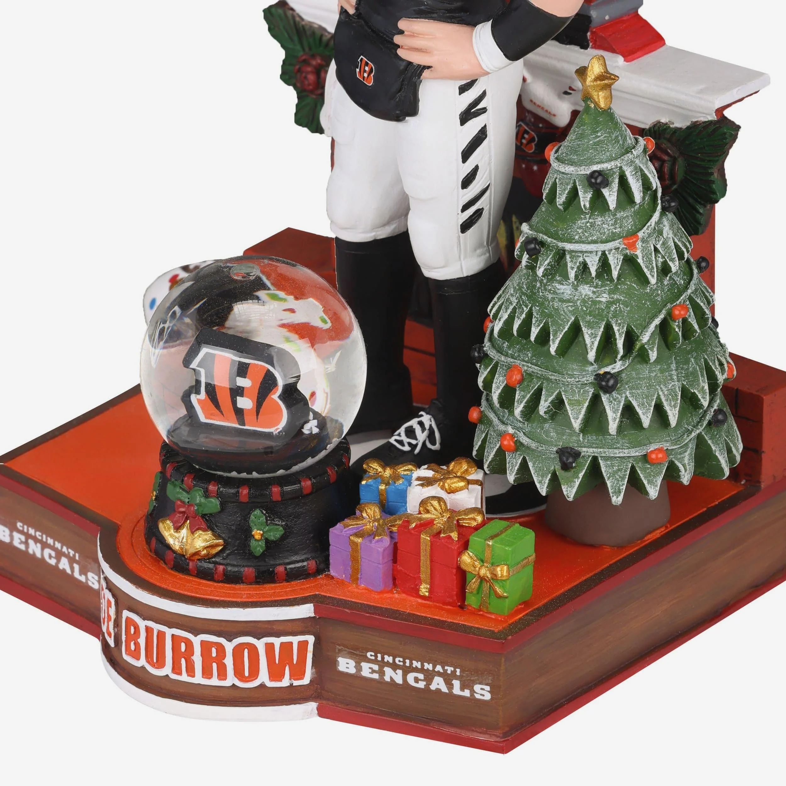 Joe Burrow Cincinnati Bengals Snow Globe Bobblehead - Image 3