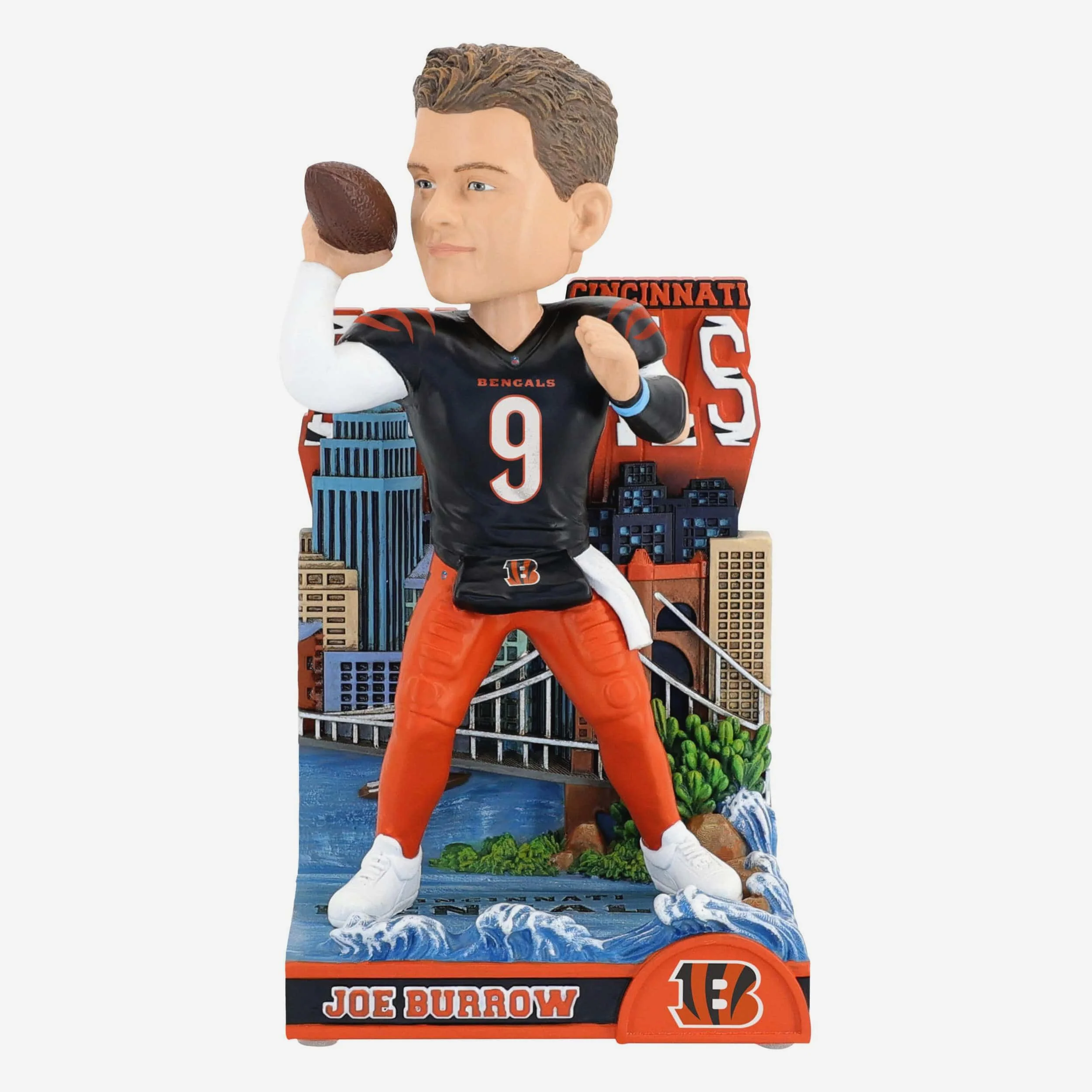 Joe Burrow Cincinnati Bengals The Queen City Bobblehead
