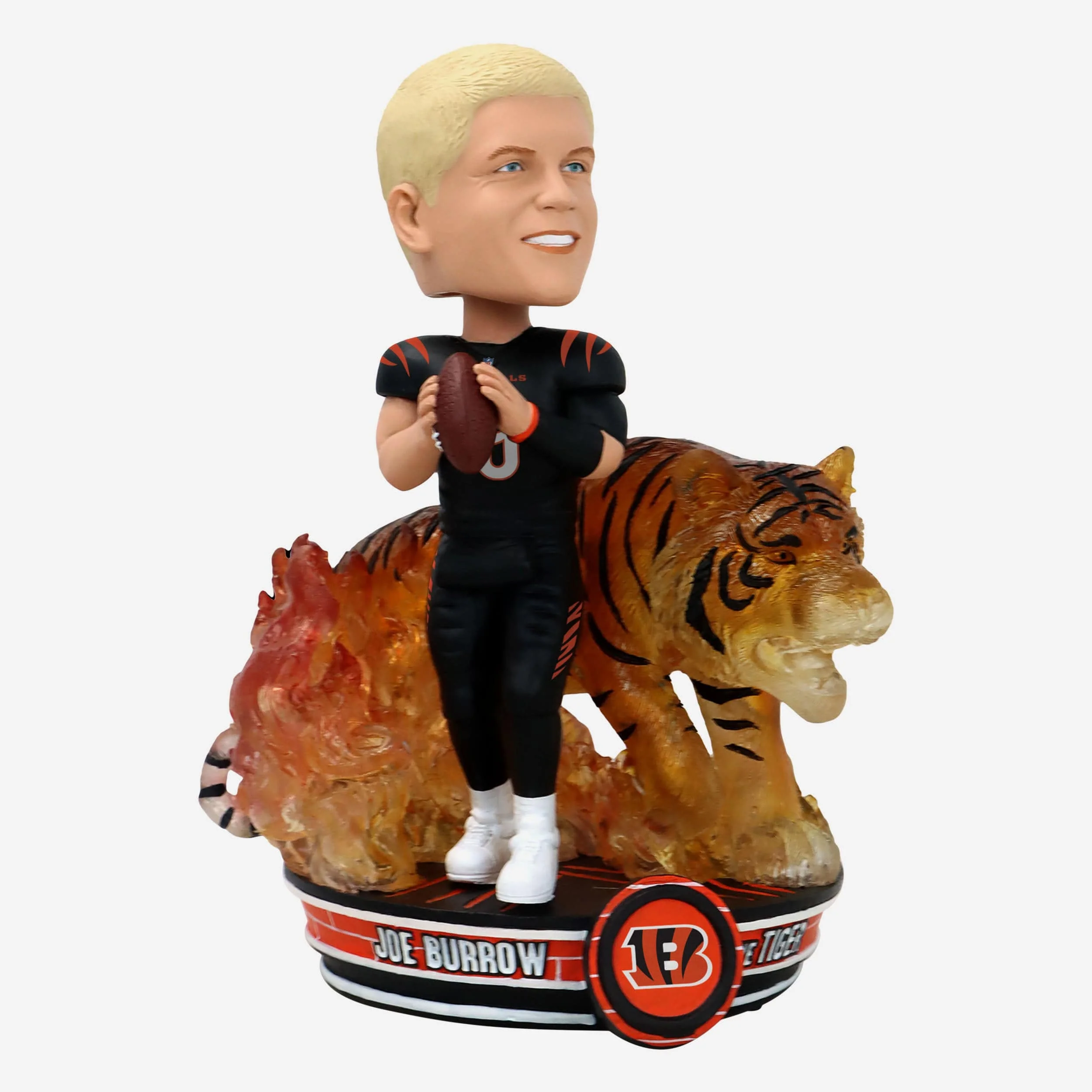 Joe Burrow Cincinnati Bengals Tiger Spirit Animal Bobblehead - Image 5