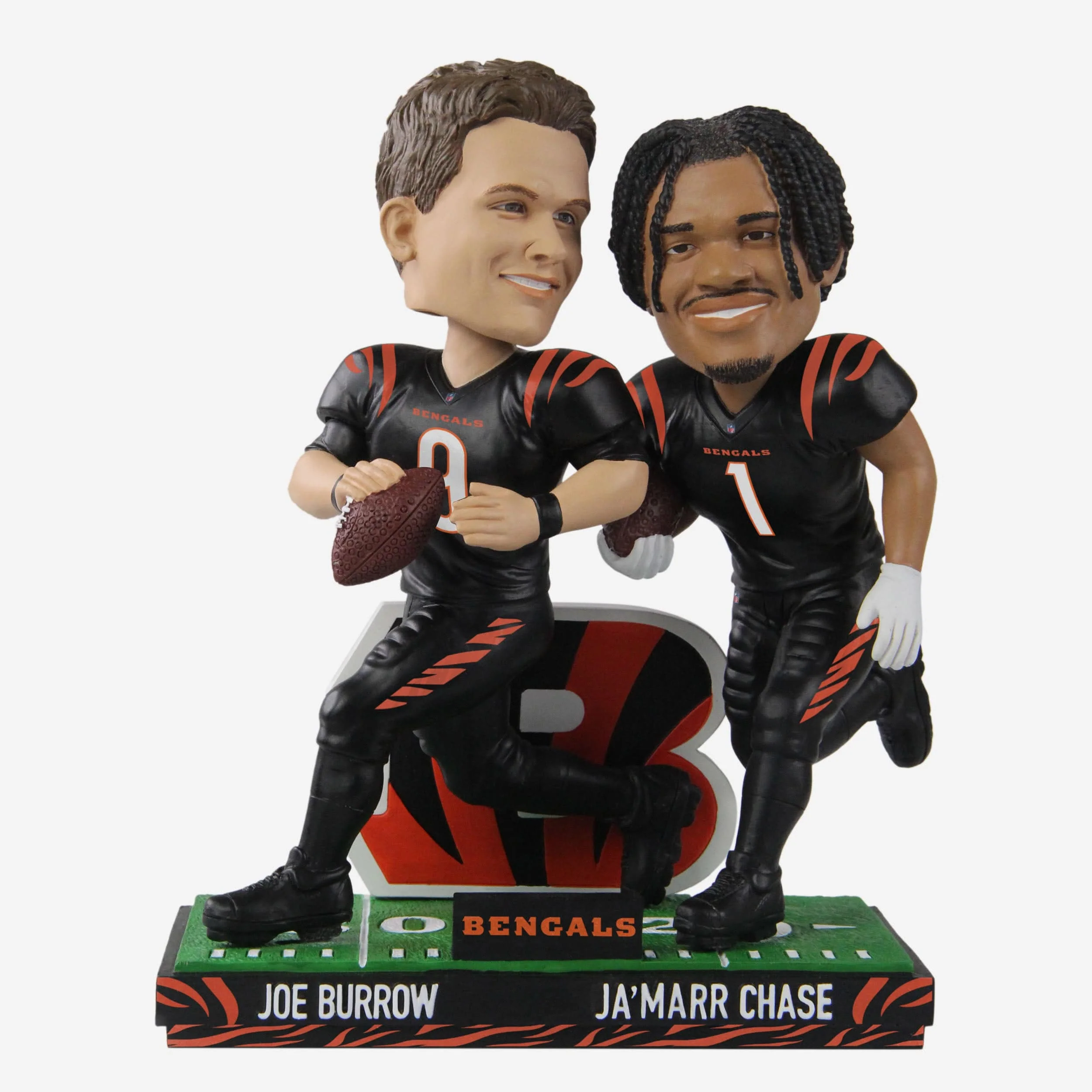 Joe Burrow & Ja'Marr Chase Cincinnati Bengals Bobblemate Dual Bobblehead