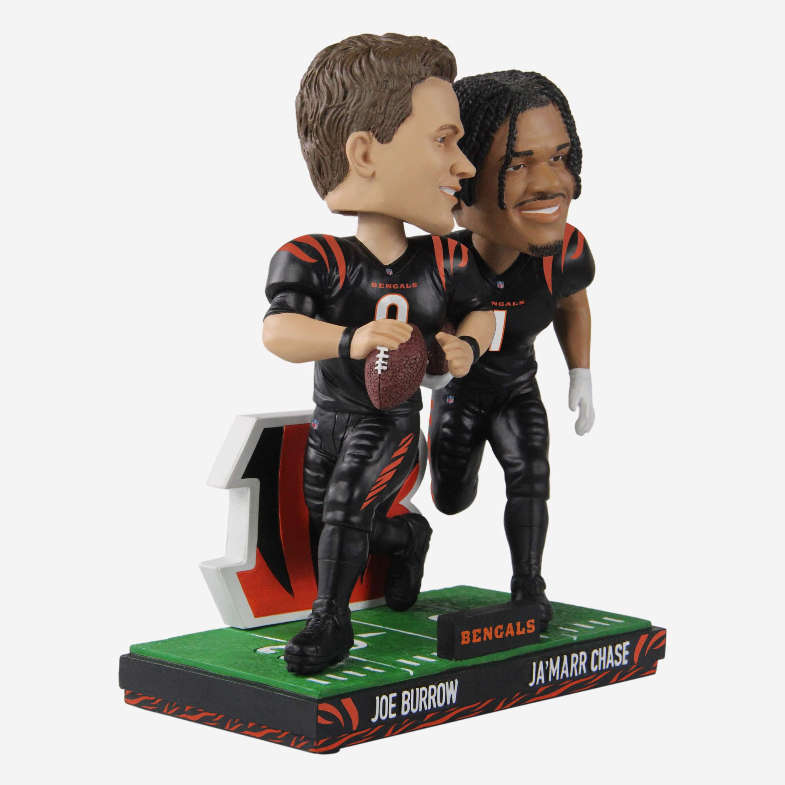 Joe Burrow & Ja'Marr Chase Cincinnati Bengals Bobblemate Dual Bobblehead - Image 5