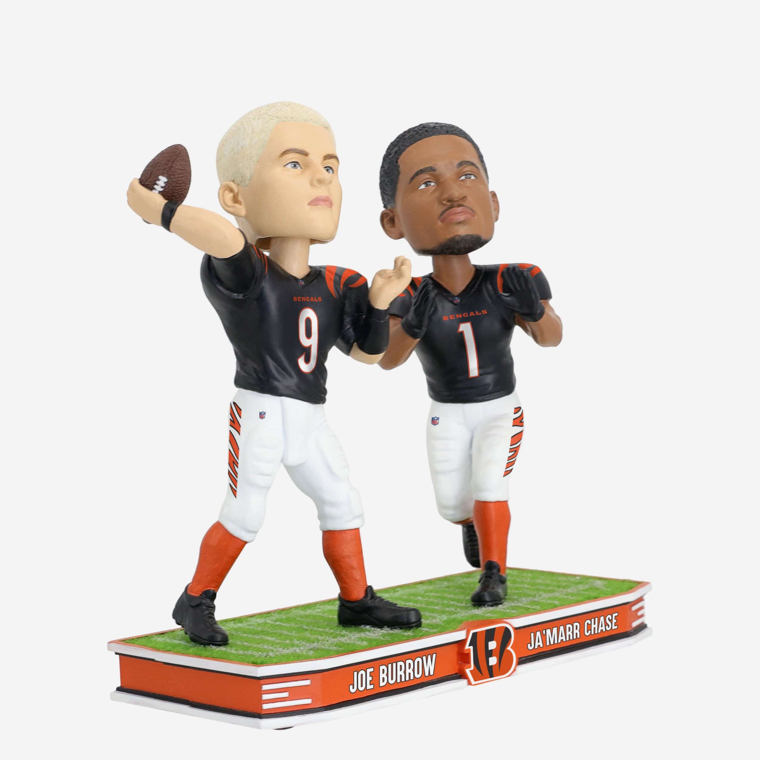 Joe Burrow & Ja'Marr Chase Cincinnati Bengals Field Stars Dual Bobblehead - Image 4