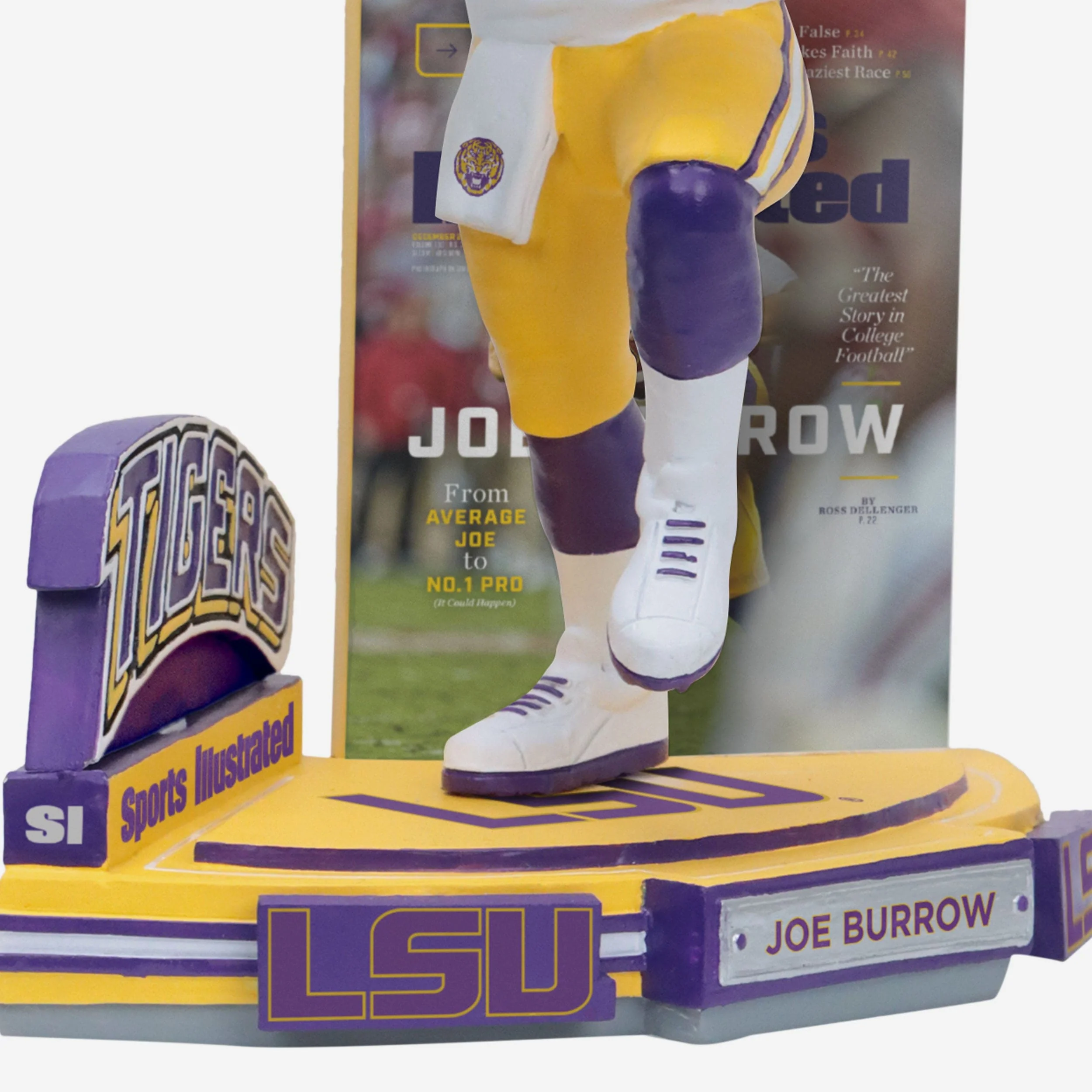 Joe Burrow LSU Tigers Sports Illustrated Cover Bobblehead - Image 3