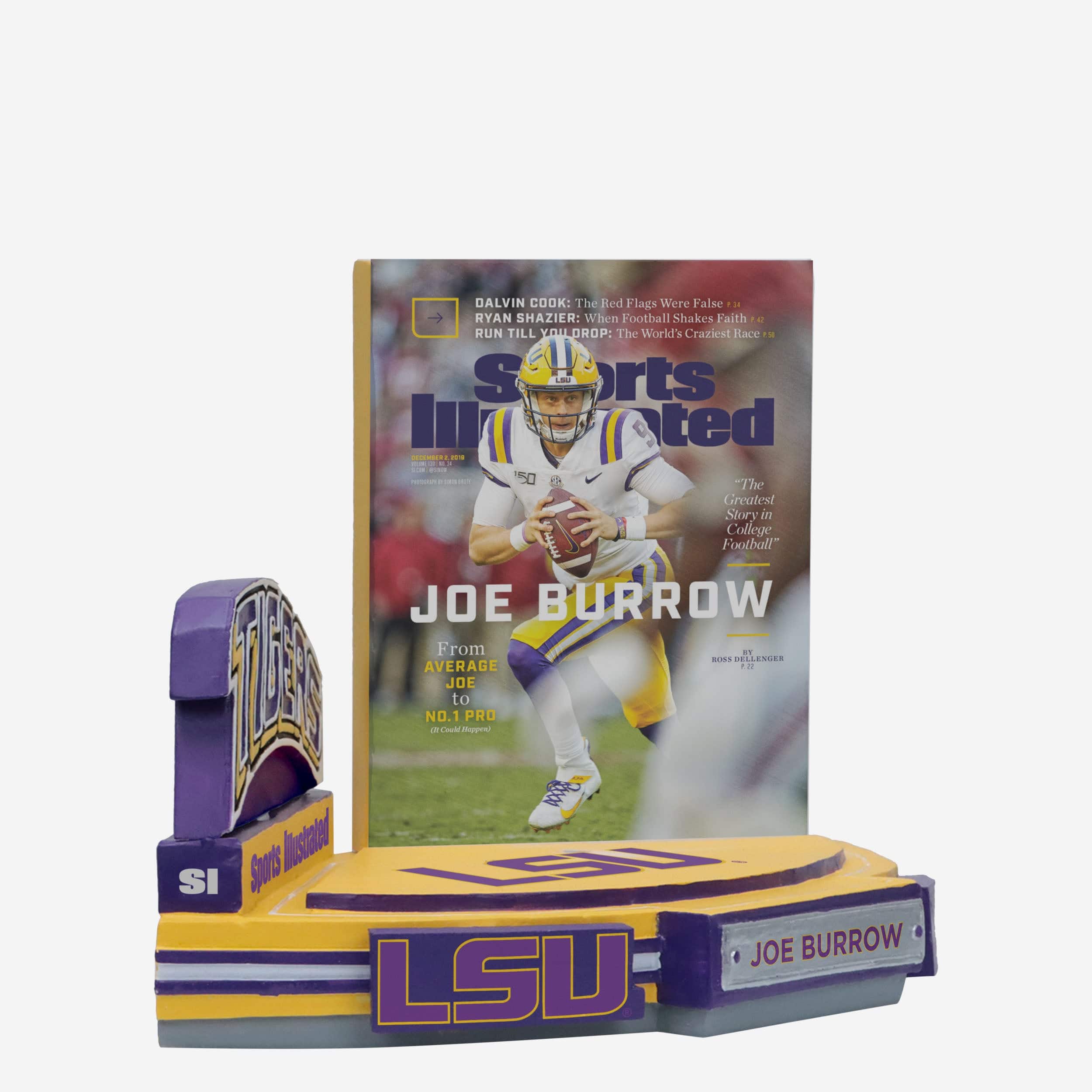 Joe Burrow LSU Tigers Sports Illustrated Cover Bobblehead - Image 4