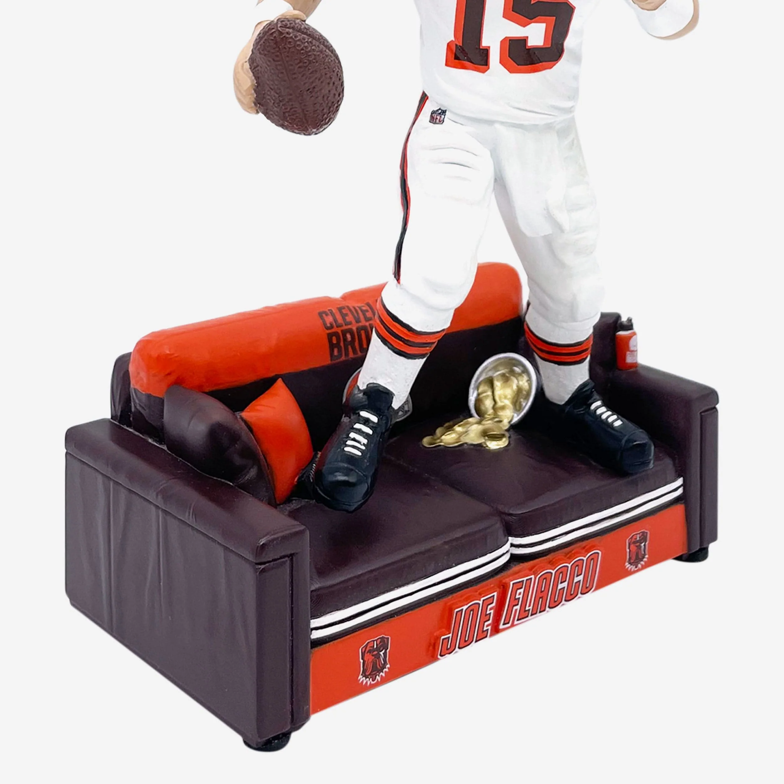 Joe Flacco Cleveland Browns from the Couch to the Field Bobblehead - Image 3