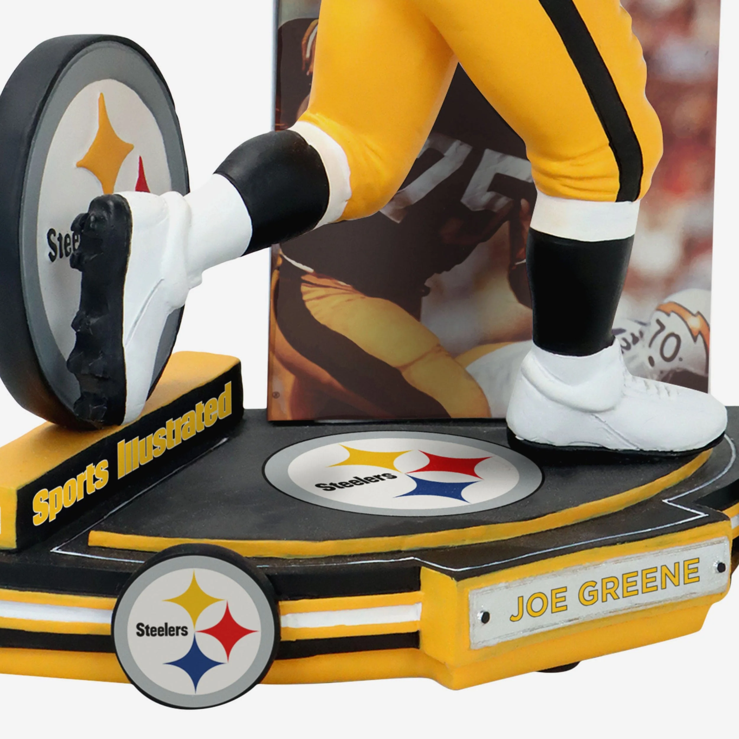 Joe Greene Pittsburgh Steelers Man of Steel Sports Illustrated Cover Bobblehead - Image 3