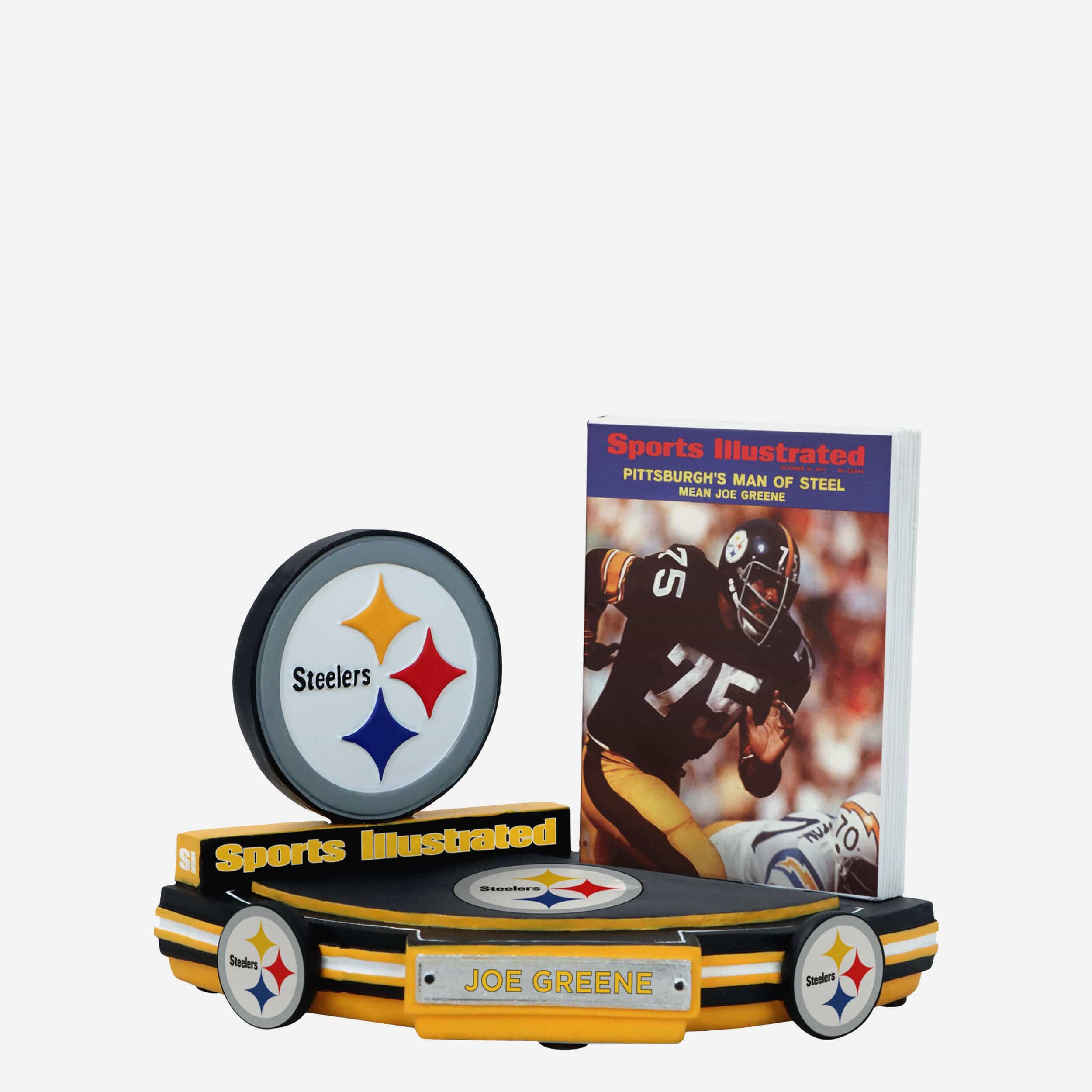 Joe Greene Pittsburgh Steelers Man of Steel Sports Illustrated Cover Bobblehead - Image 4