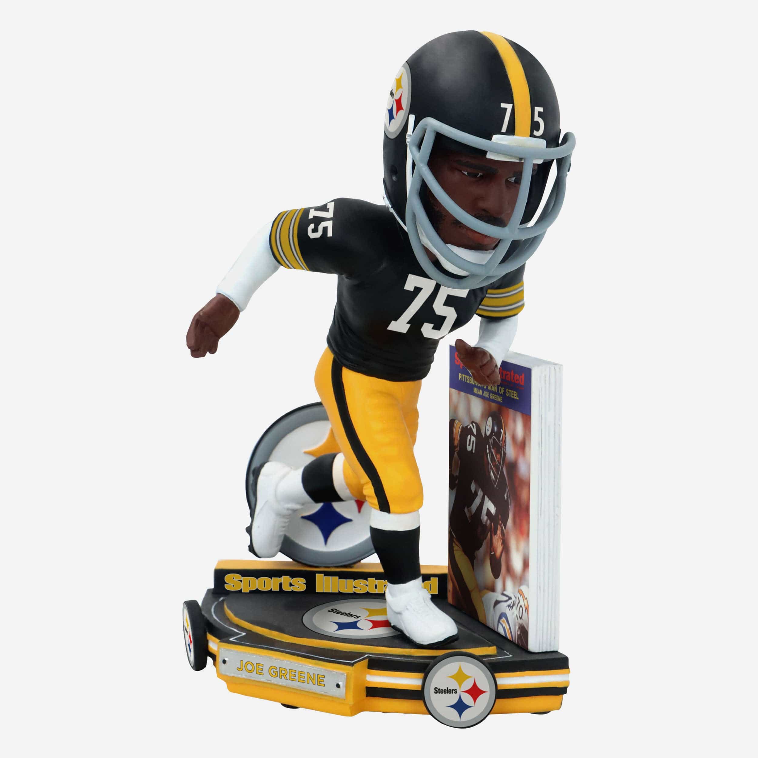 Joe Greene Pittsburgh Steelers Man of Steel Sports Illustrated Cover Bobblehead - Image 5