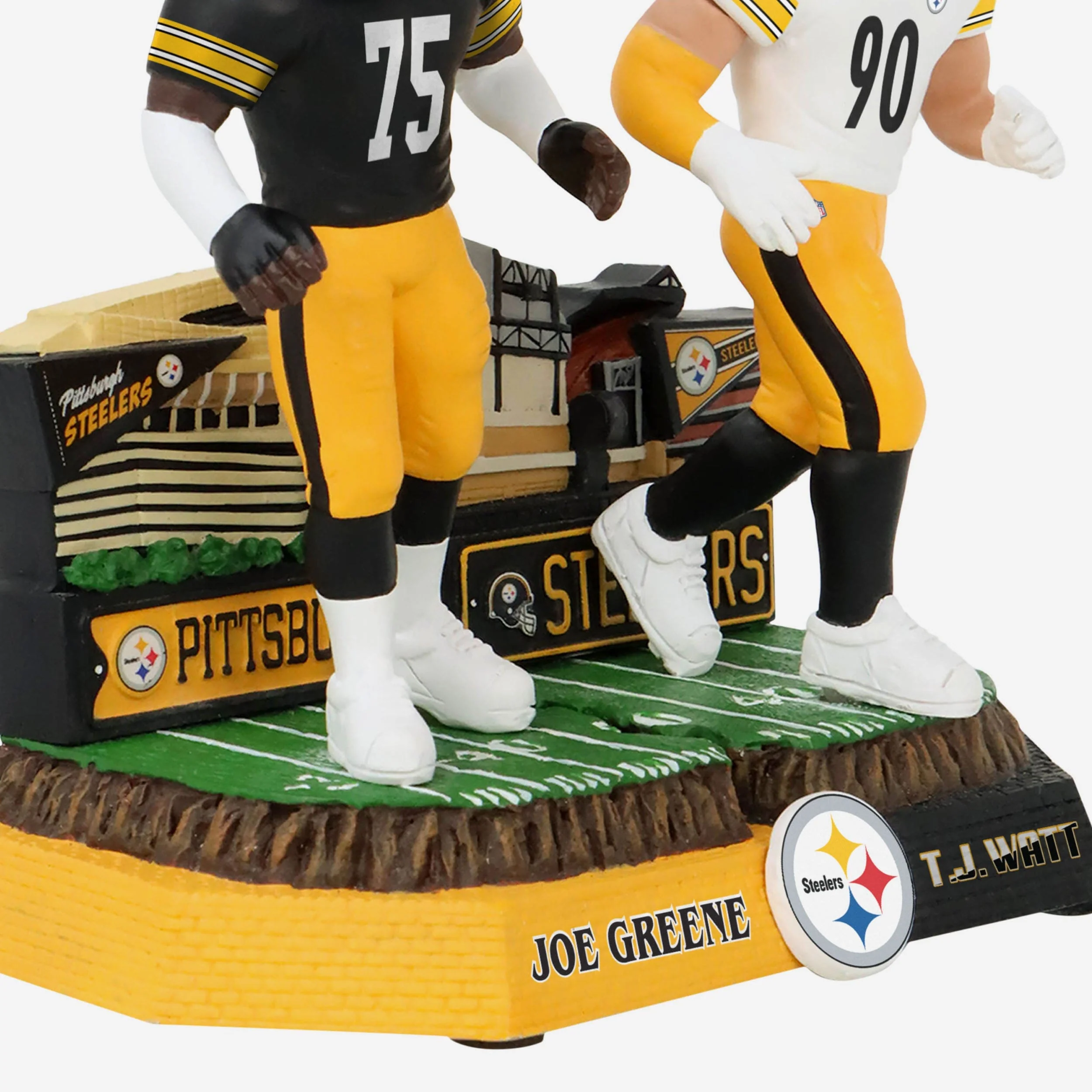 Joe Greene & TJ Watt Pittsburgh Steelers Then and Now Bobblehead - Image 4