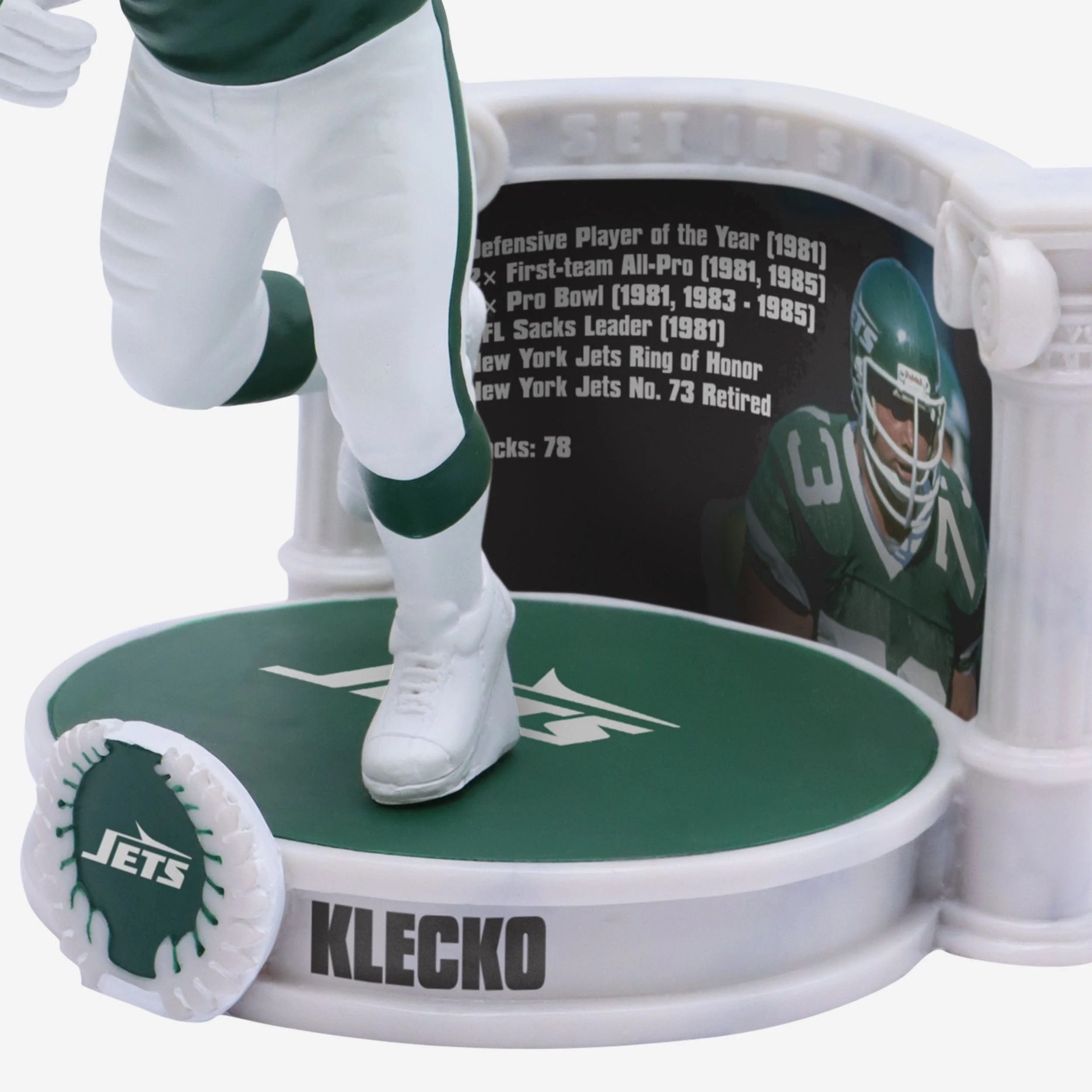 Joe Klecko New York Jets Career Retrospective Bobblehead - Image 3